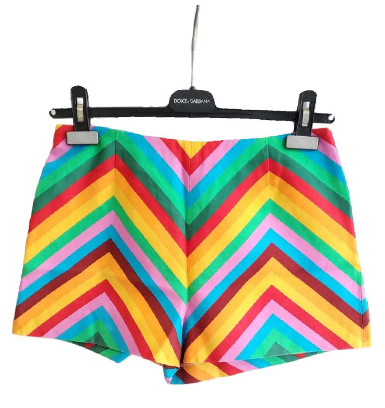 Valentino Valentino Colorful Striped Summer Women's Shorts 0089 Size 23" - 1 Thumbnail