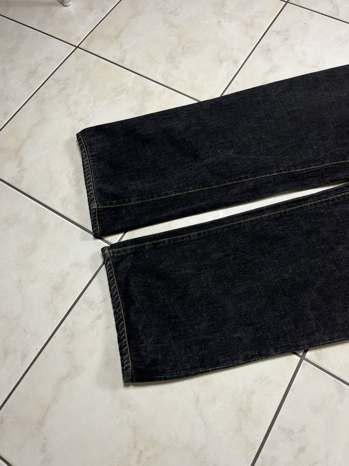 Gucci × Vintage Vintage Gucci regular dark goth raw denim jeans Size US 36 / EU 52 - 10 Thumbnail