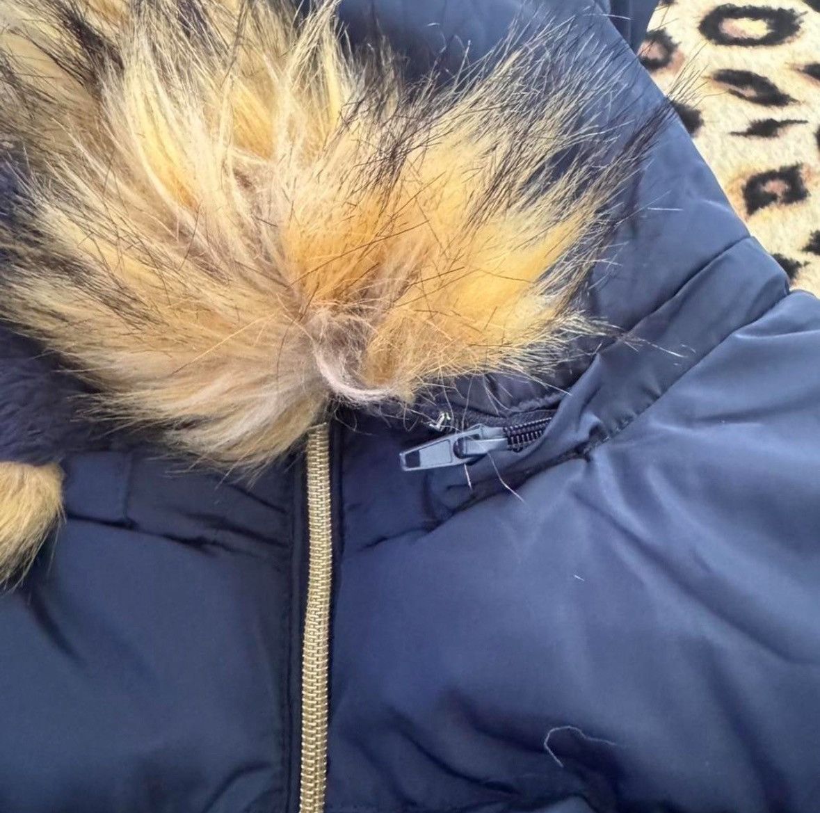 In The Attic Comfy bluefaux fur puffer jacket Size L / US 10 / IT 46 - 4 Thumbnail