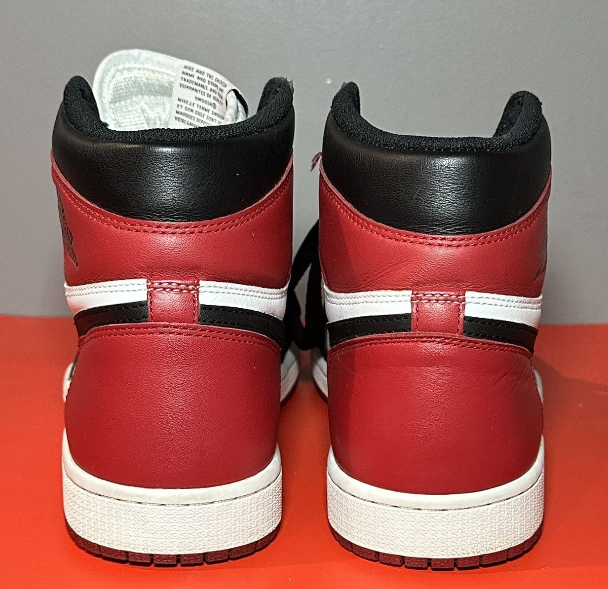 Jordan Brand Size 11 - Jordan 1 Retro High OG Black Toe 2016 Size US 11 / EU 44 - 5 Thumbnail