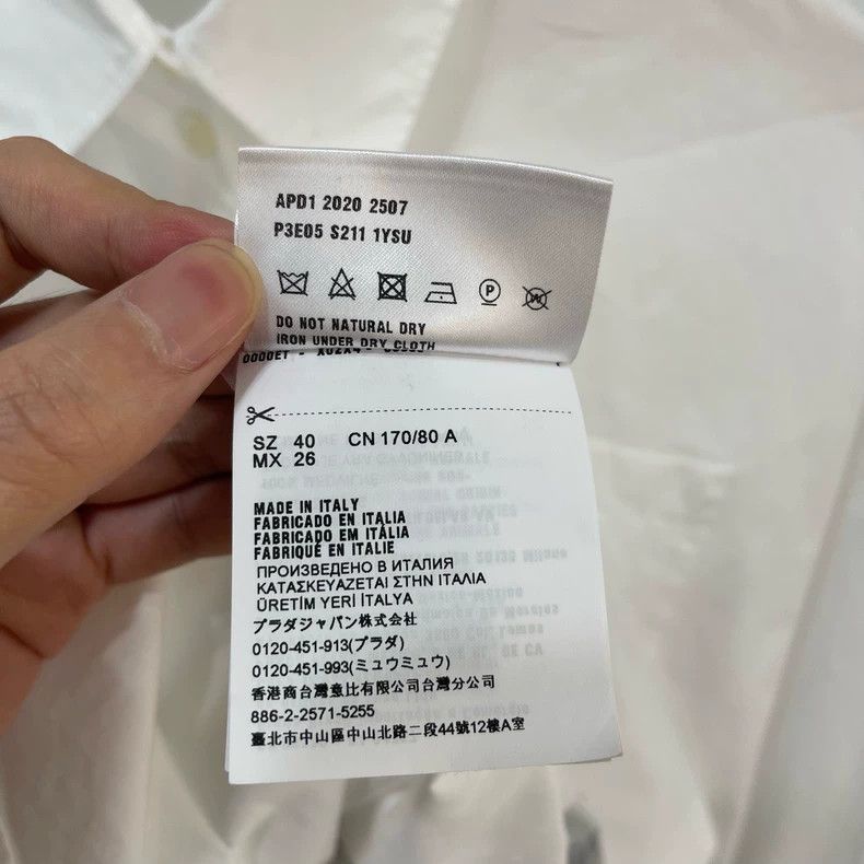Raf Simons Raf simons Long-sleeved white shirt Size US XXS / EU 40 - 6 Thumbnail