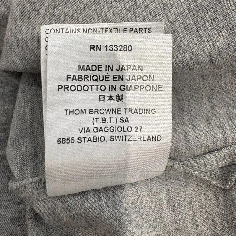 Thom Browne Thom Browne Men's Gray Short Sleeve Polo . Size US S / EU 44-46 / 1 - 8 Thumbnail