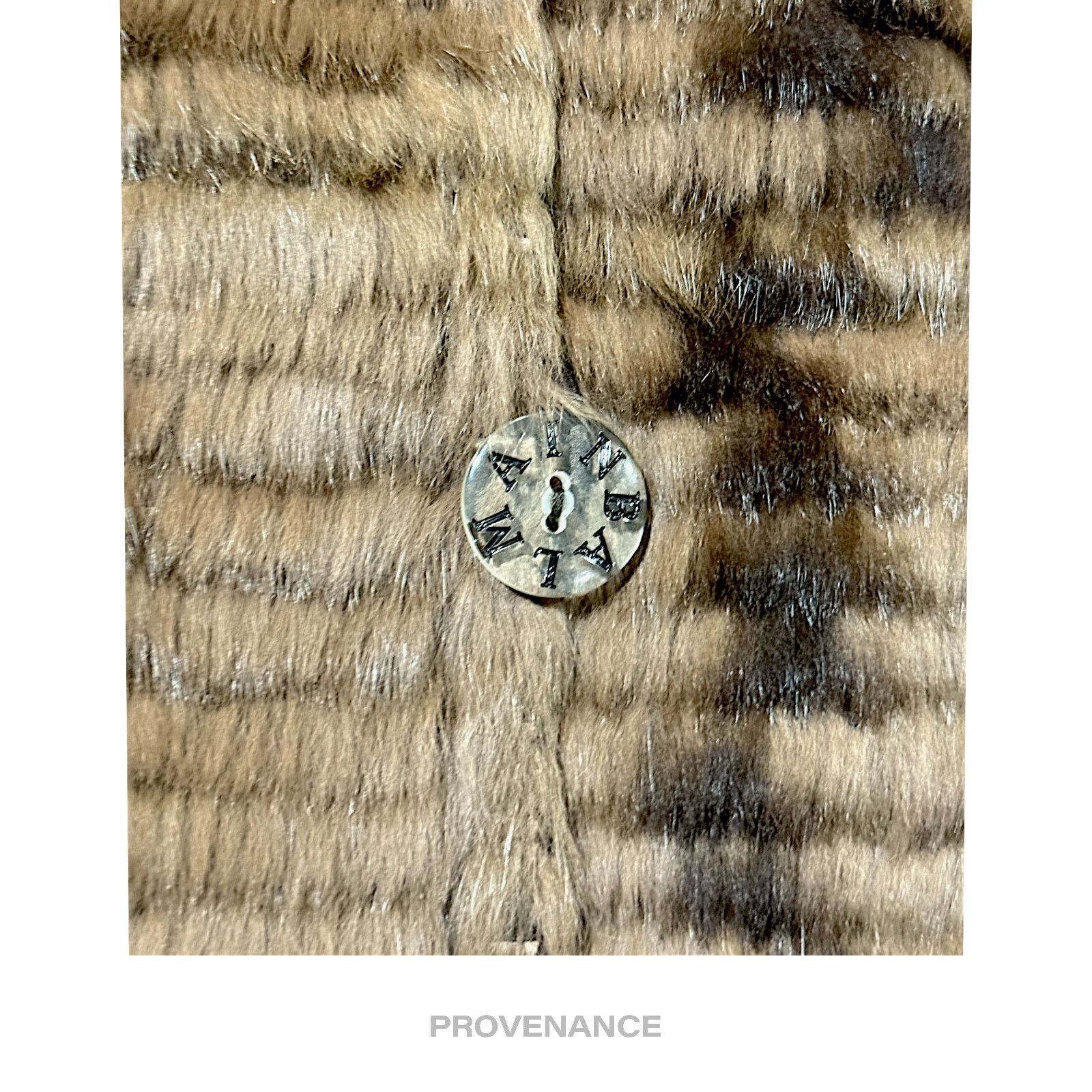 Balmain 🔴 Balmain Reversible Rabbit Fur Jacket - Olive/Brown M W12 Size M / US 6-8 / IT 42-44 - 12 Thumbnail