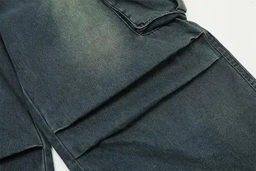 Jean Men's American street style multi-pocket cargo jeans Size US 32 / EU 48 - 5 Thumbnail