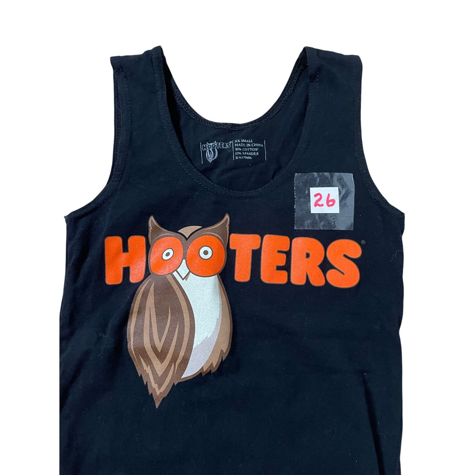 Other #26 New Hooters Girl Uniform Tank Black Xxs Cotton spandex Size XXS / US 00 / IT 34 - 2 Thumbnail