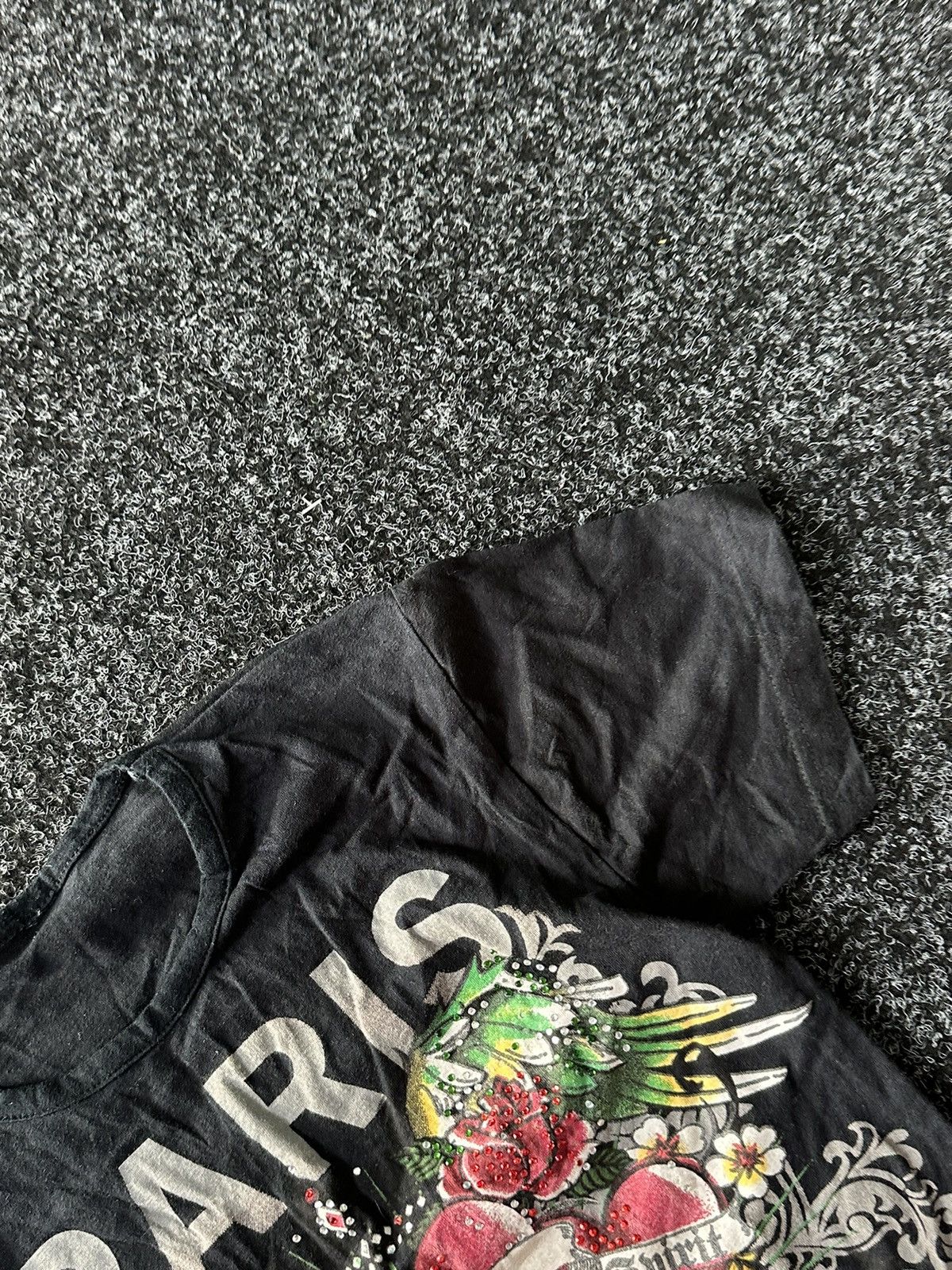 Designer × Ed Hardy 🚨Vintage Ed Hardy STYLE tiger big True Love Logo Women Tee Size M / US 6-8 / IT 42-44 - 4 Thumbnail