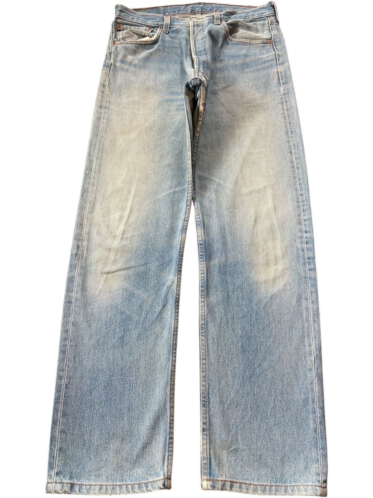 Levi's Vintage 90s Levis 501 Faded Wash Distress Loose Jeans Size US 32 / EU 48 - 1 Thumbnail
