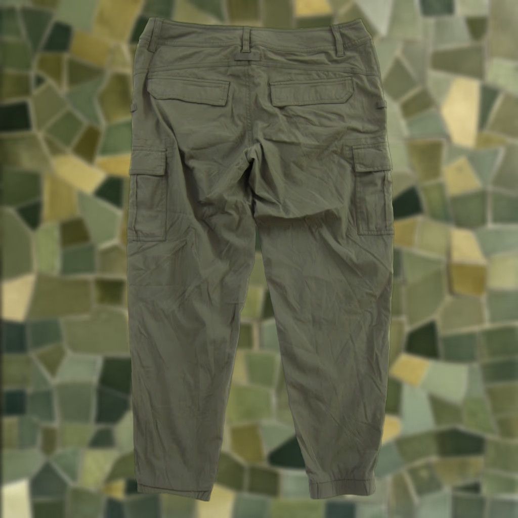 Prana prAna Army Green Nylon Stretch Hike Travel Pocket Cargo Jogger Pant Women 8 Size 30" / US 8 / IT 44 - 1 Thumbnail