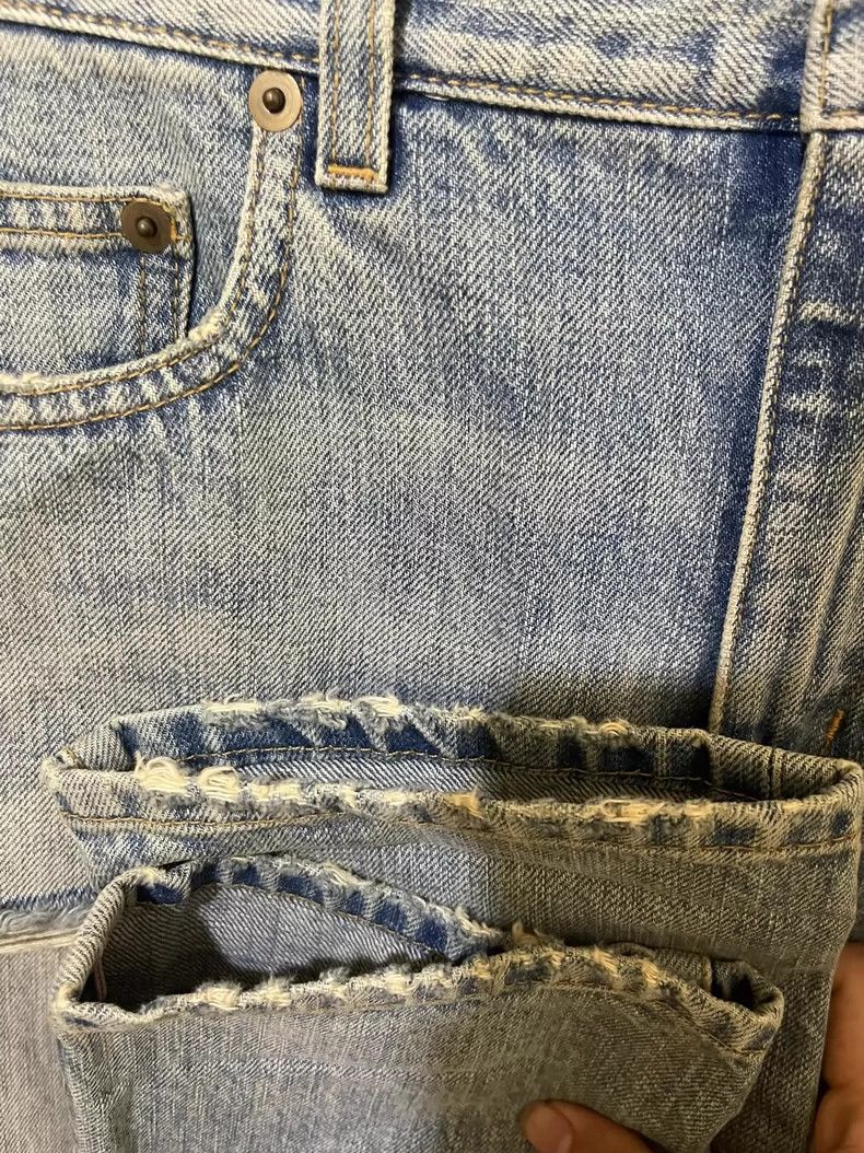 Saint Laurent Paris saint Laurent paris16ss Genuine 4 Cut Erosive Blue Jeans 2 Size US 32 / EU 48 - 5 Thumbnail