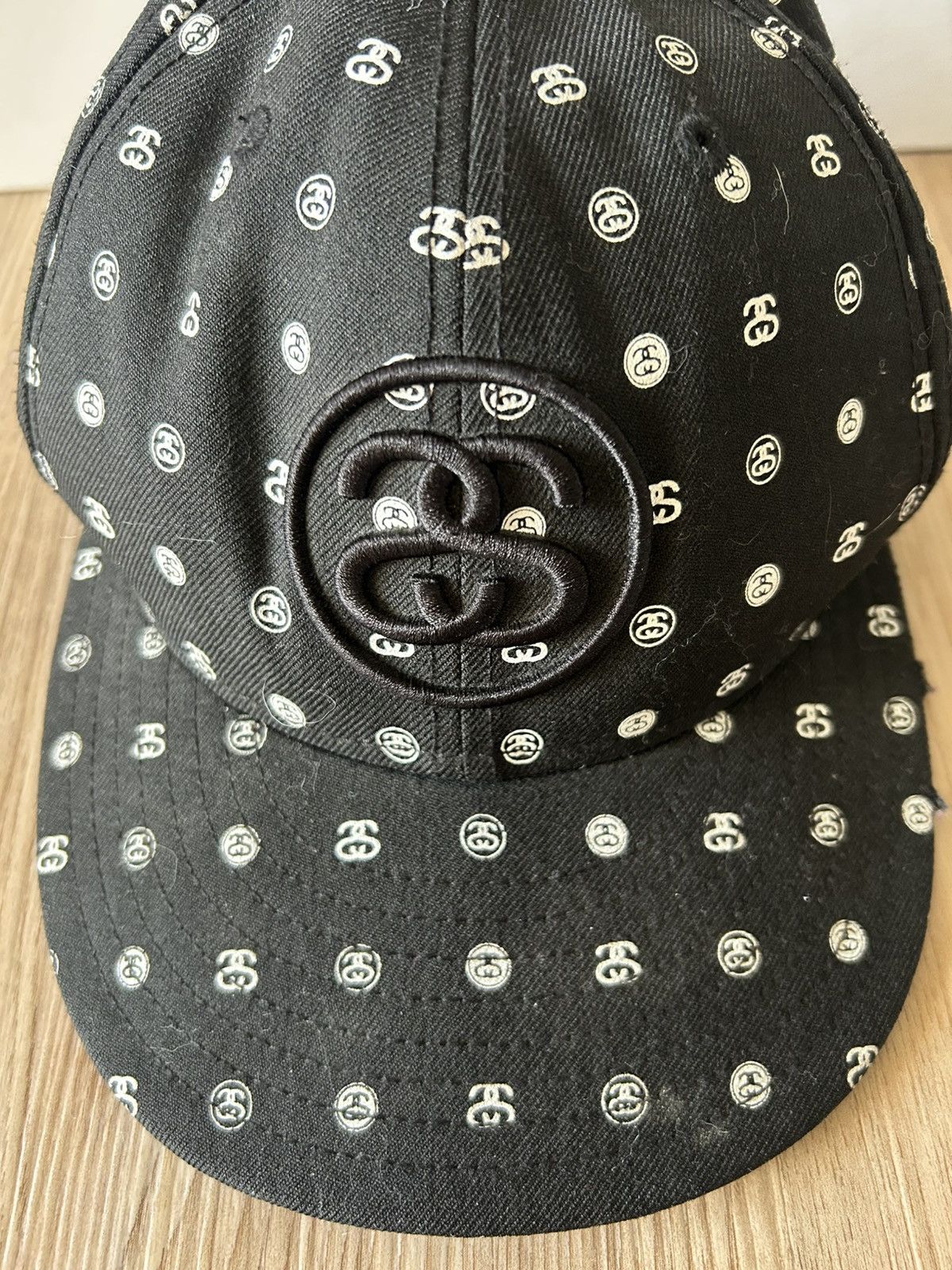 Stussy Vintage Stussy S Logo Monogram Print Hat 7 1/4 Size ONE SIZE - 2 Thumbnail