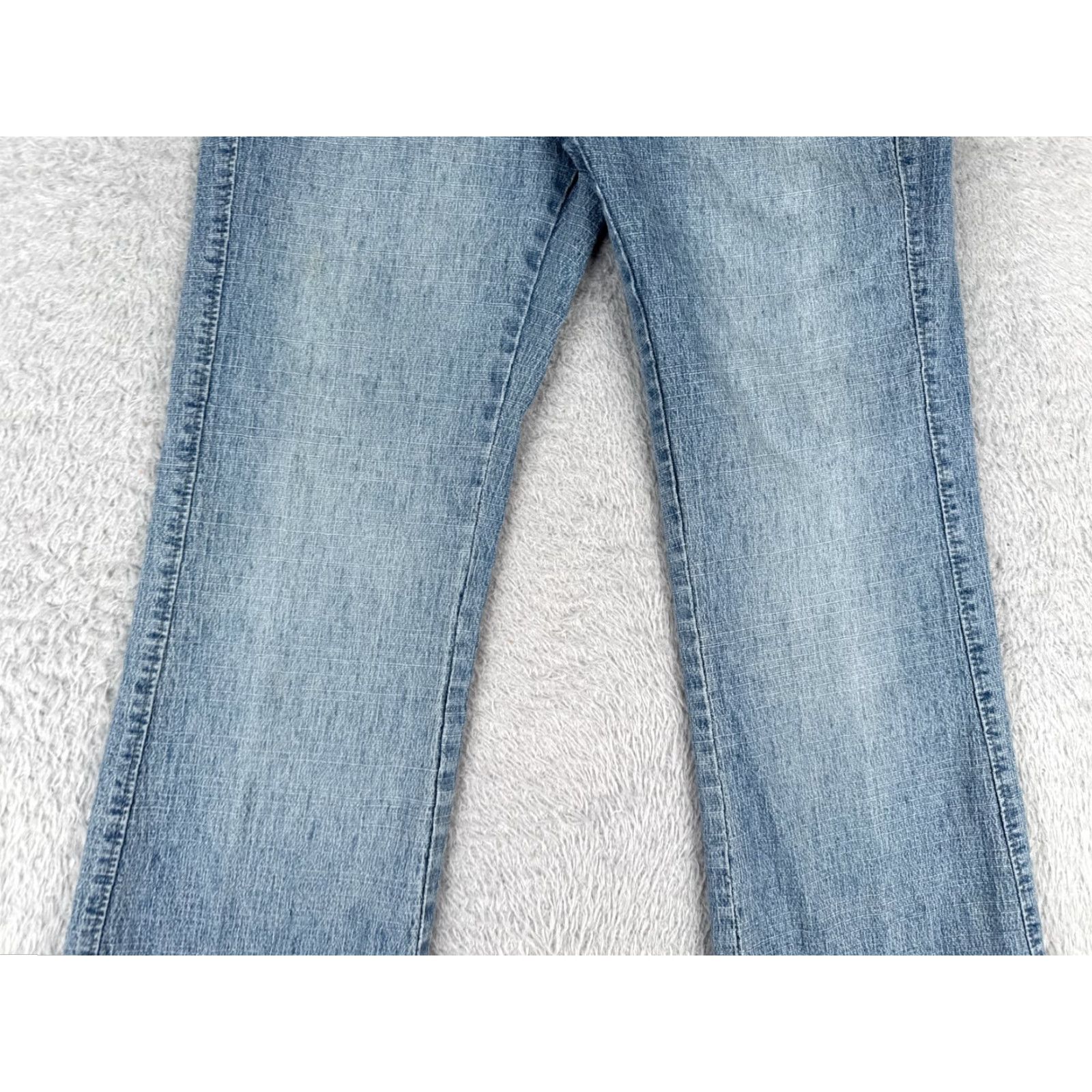 Lee Lee Jeans Women Bootcut Jeans 6P Blue Denim Cotton Blend Stretch Mid Rise 27x27 Petite Size 28" / US 6 / IT 42 - 3 Thumbnail