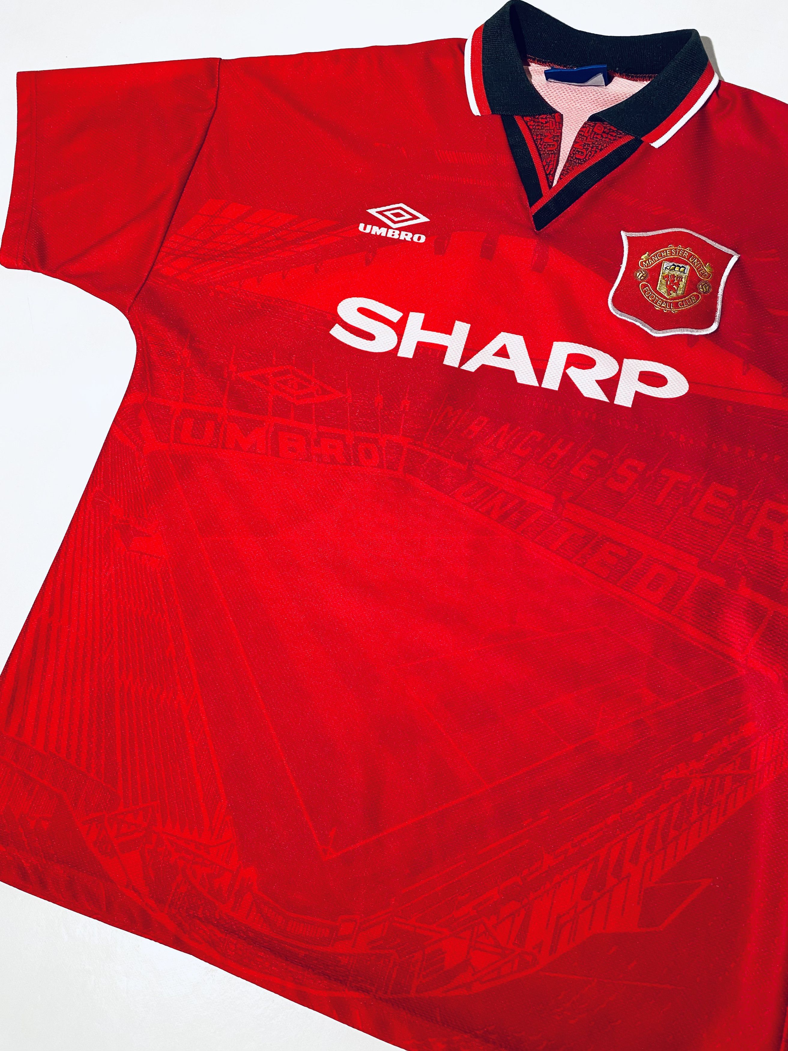 Umbro Manchester United Giggs Home Jersey Shirt 1994 - 1996 Size US L / EU 52-54 / 3 - 5 Thumbnail