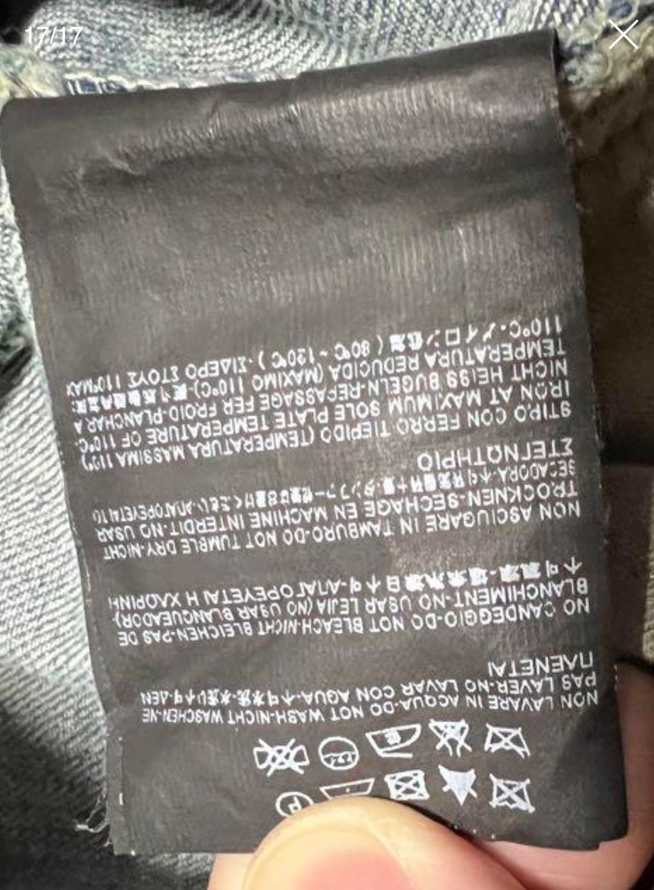 Saint Laurent Paris SAINT LAURENT PARIS 16AW Destroyed Denim Pants Size US 31 - 9 Thumbnail