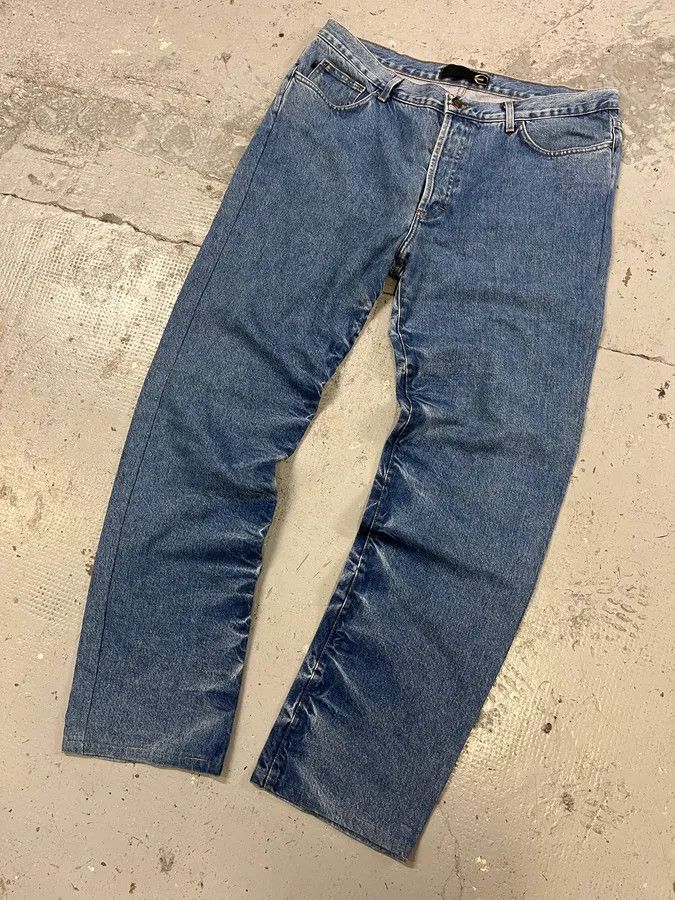 Just Cavalli 2000s Cavalli Blue Denim Faded Jeans Size US 34 / EU 50 - 5 Thumbnail