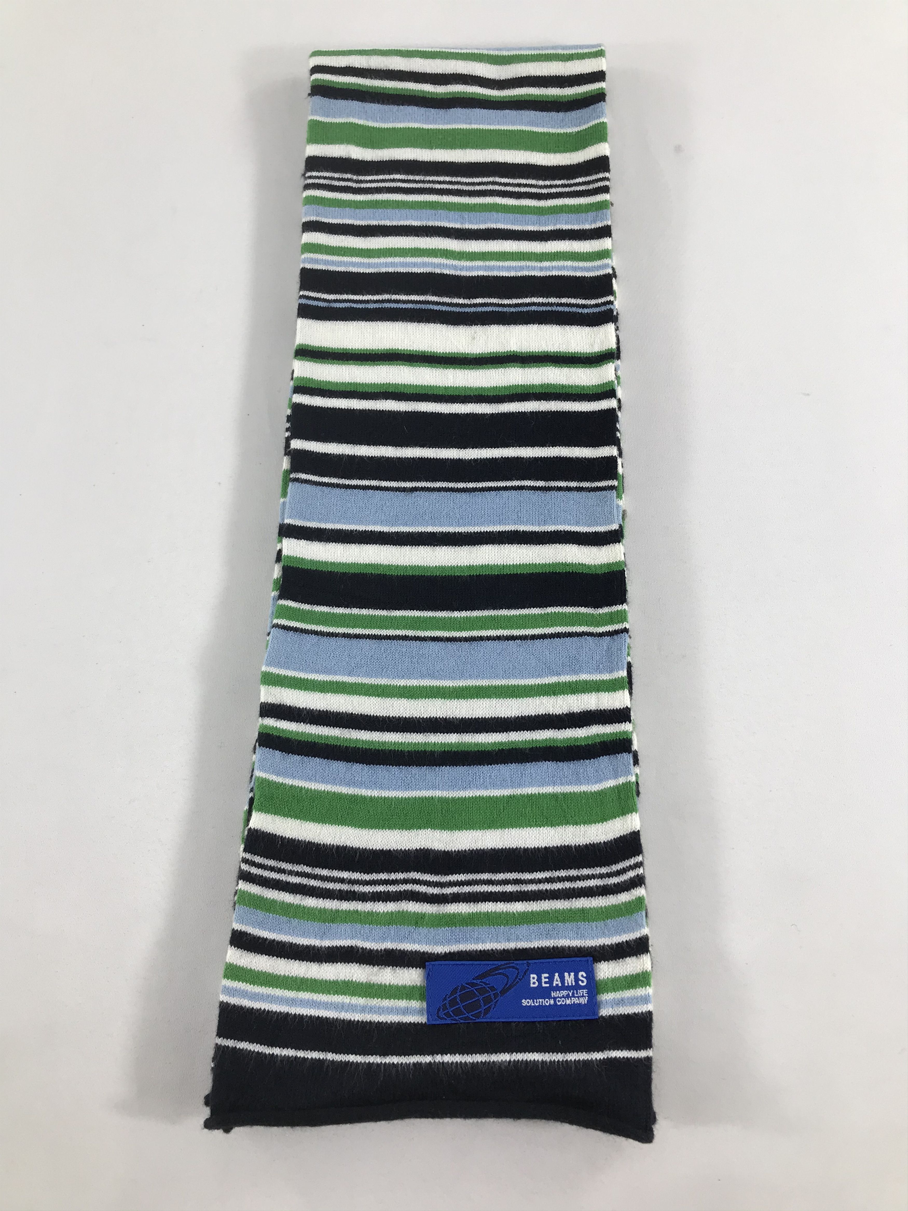 Beams Plus Beams Striped Wool Scarf Muffler V505 Size ONE SIZE - 2 Thumbnail