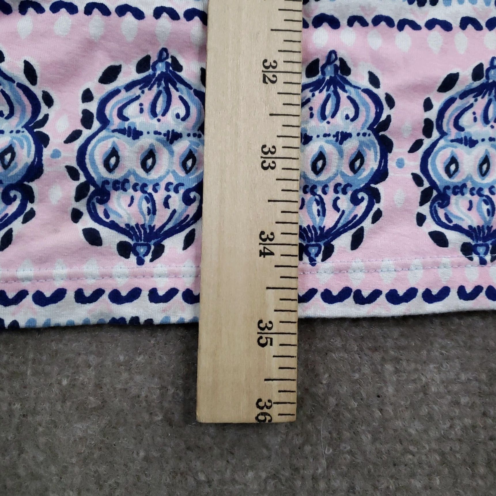 Lilly Pulitzer Dress Womens Small Blue 3/4 Ruffle Sleeve Shift Style 001239