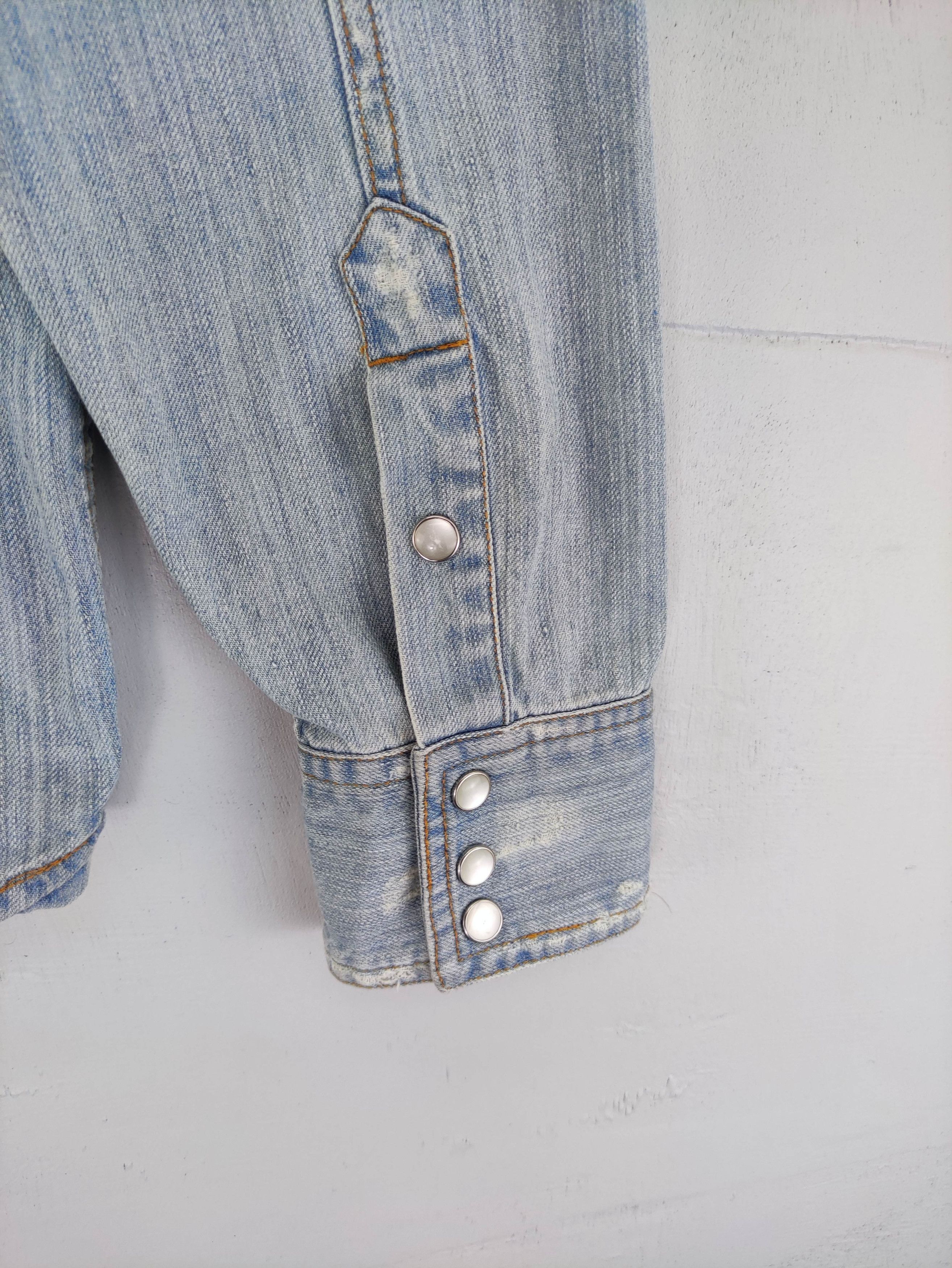 Japanese Brand Vintage Geronimo Denim Snap Button Embroidery Logo Size M / US 6-8 / IT 42-44 - 7 Thumbnail