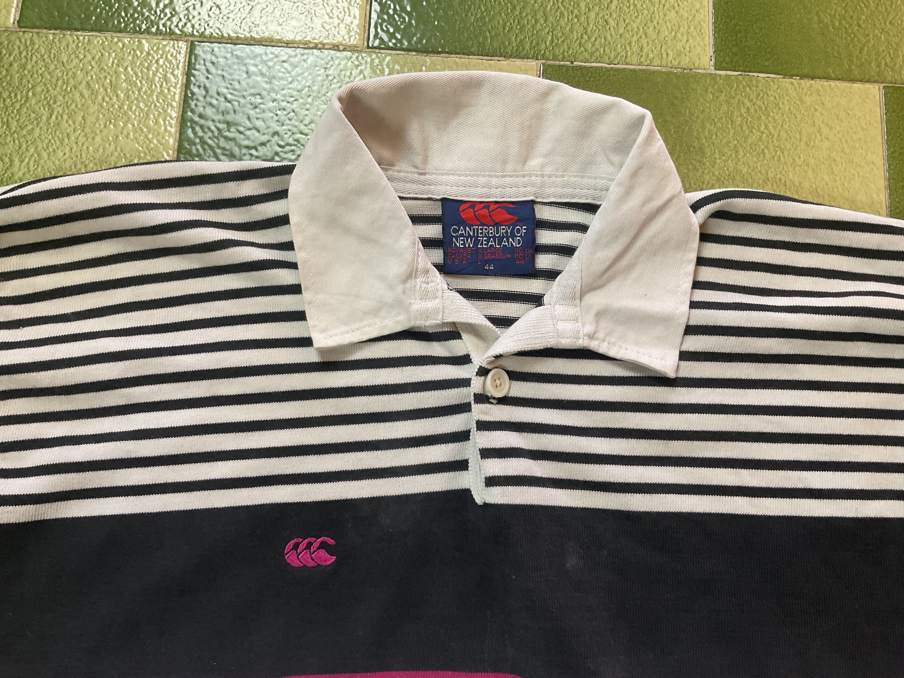 All Blacks Vintage 90s Canterbury Polo Shirt Rugby Jersey Size US L / EU 52-54 / 3 - 3 Thumbnail