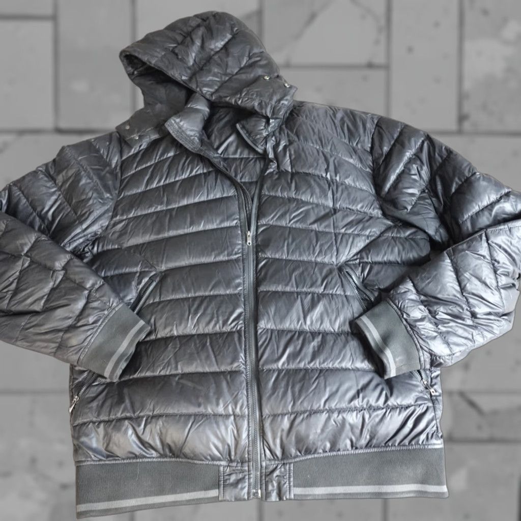 Lululemon Lululemon Mens Jacket XL Black Full Zip Down Filled Removable Hood Nylon Blended Fabric Basic Jacket Spring Summer Fall Mens Size US XL / EU 56 / 4 - 1 Thumbnail