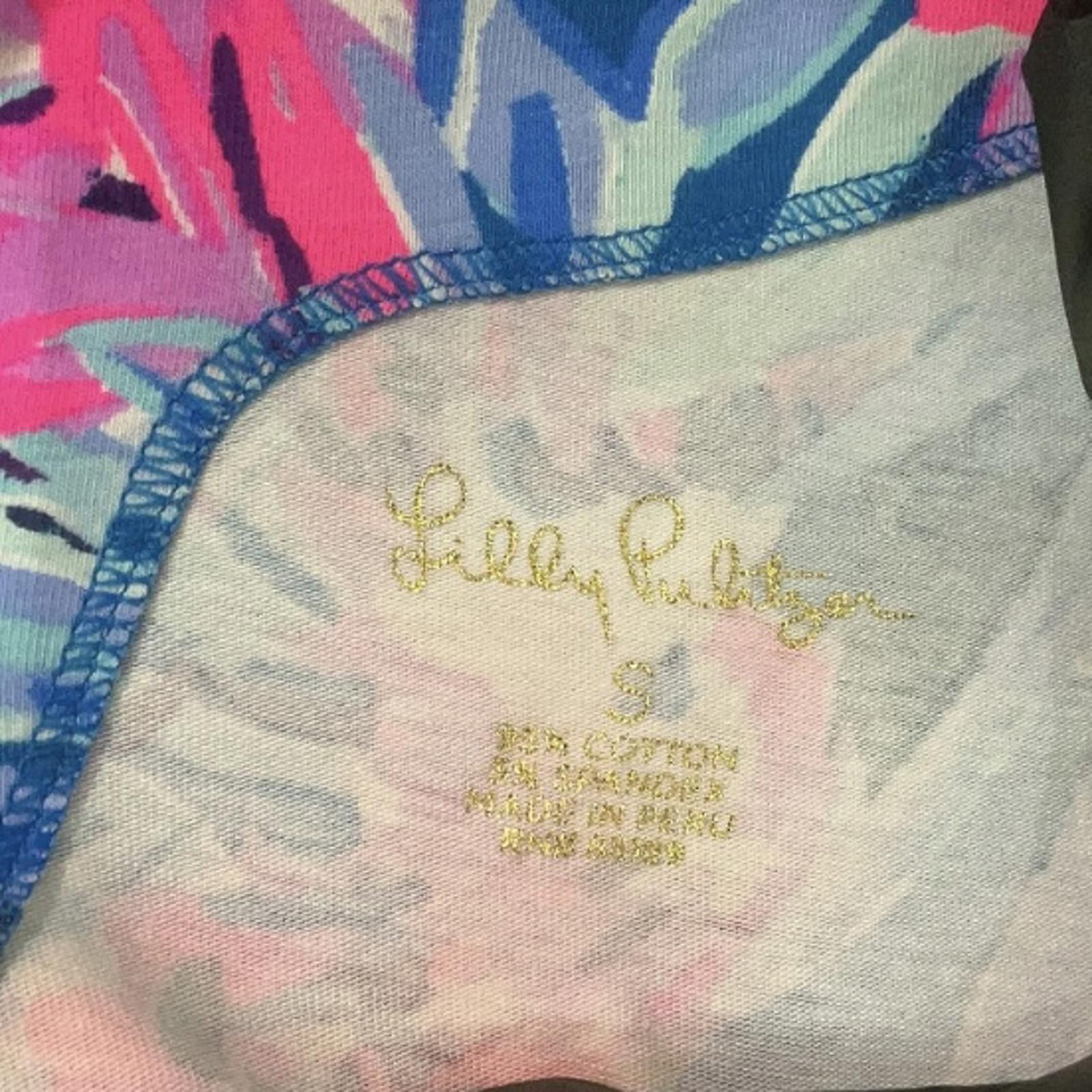 Other Lilly Pulitzer Waverly Top Mr. Peacock Tropical Print Sz S Size S / US 4 / IT 40 - 5 Thumbnail