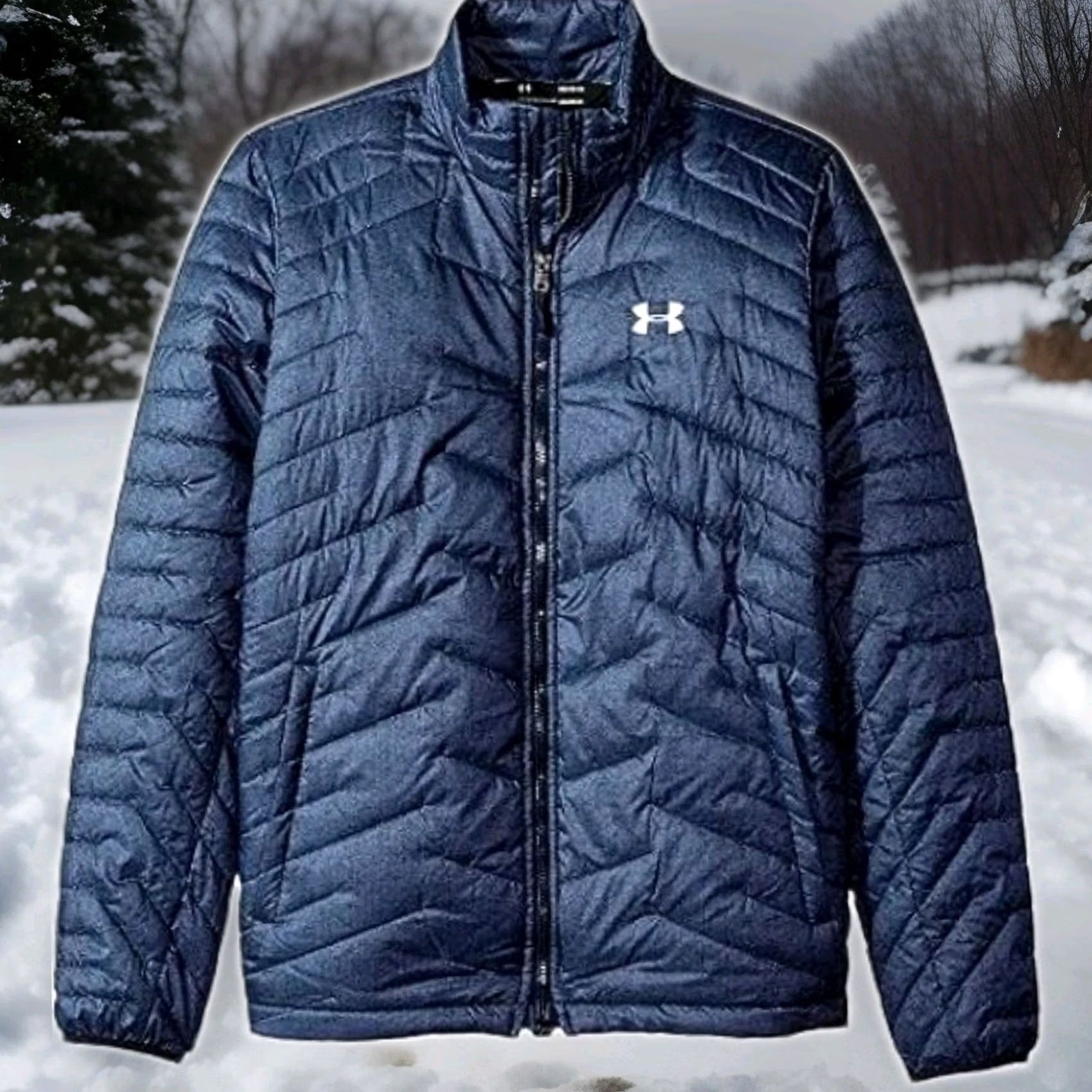 Under Armour UNDER ARMOUR COLDGEAR REACTOR PUFFER JACKET MENS MEDIUM BLUE QUILTED WINTER SKI Size US M / EU 48-50 / 2 - 2 Thumbnail