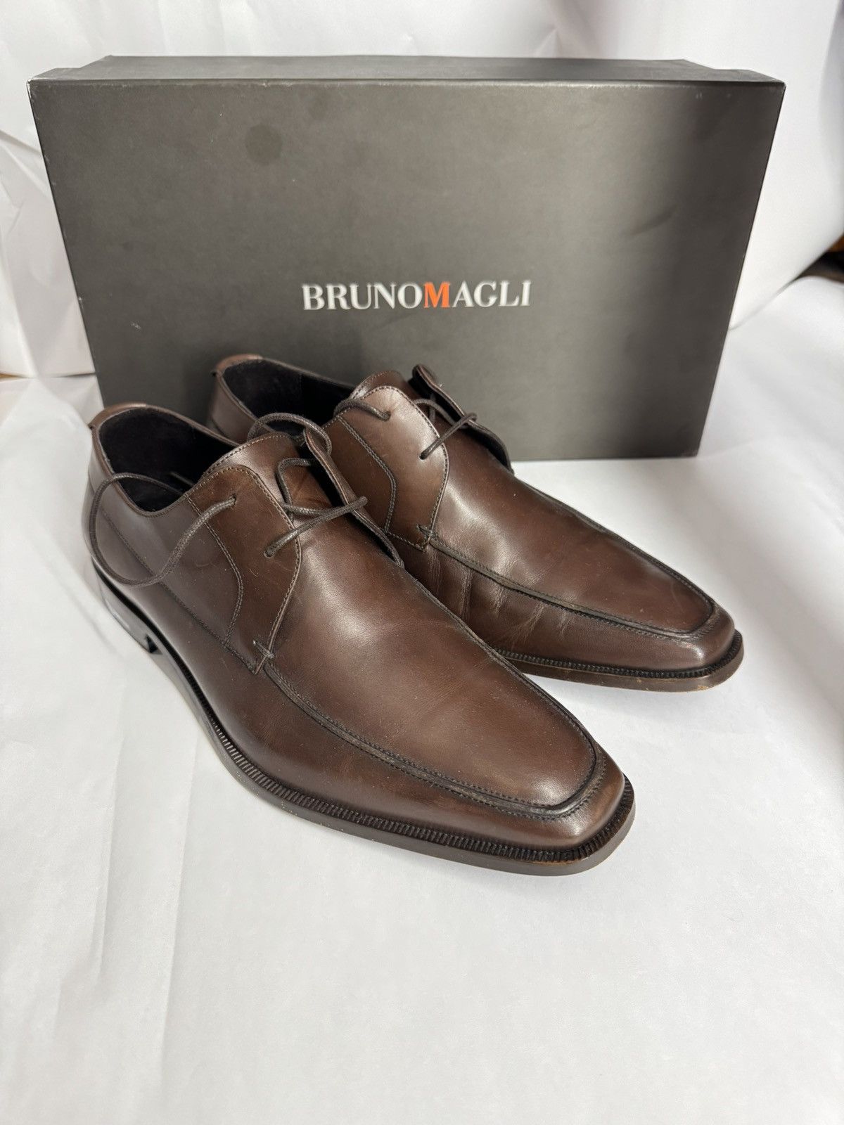 Bruno Magli Bruno Magi “Manola” Dark Brown Formal Oxford Shoes Size US 8 / EU 41 - 2 Thumbnail