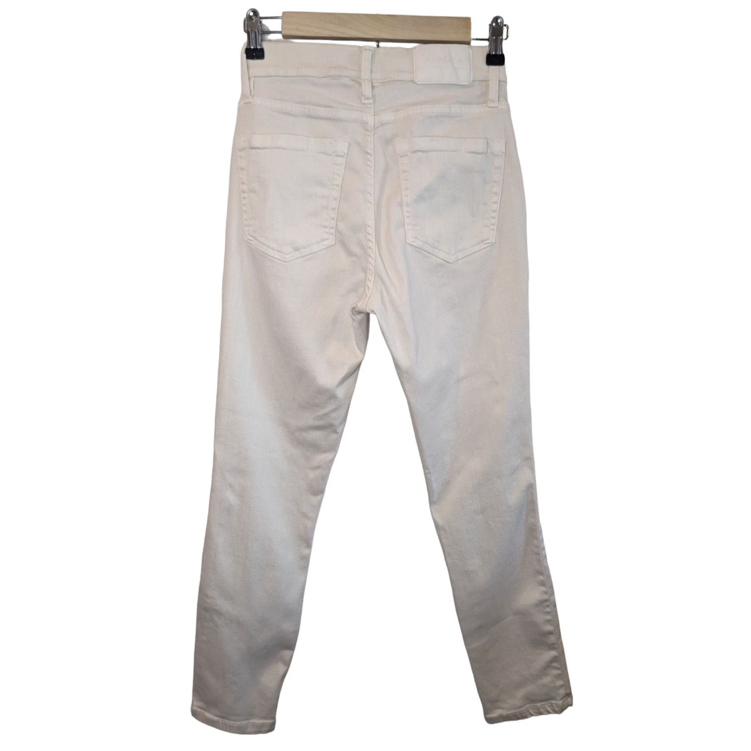 Marella Marella Monochrome Cropped Skinny Straight Vanilla Jean Size 27" / US 4 / IT 40 - 5 Thumbnail
