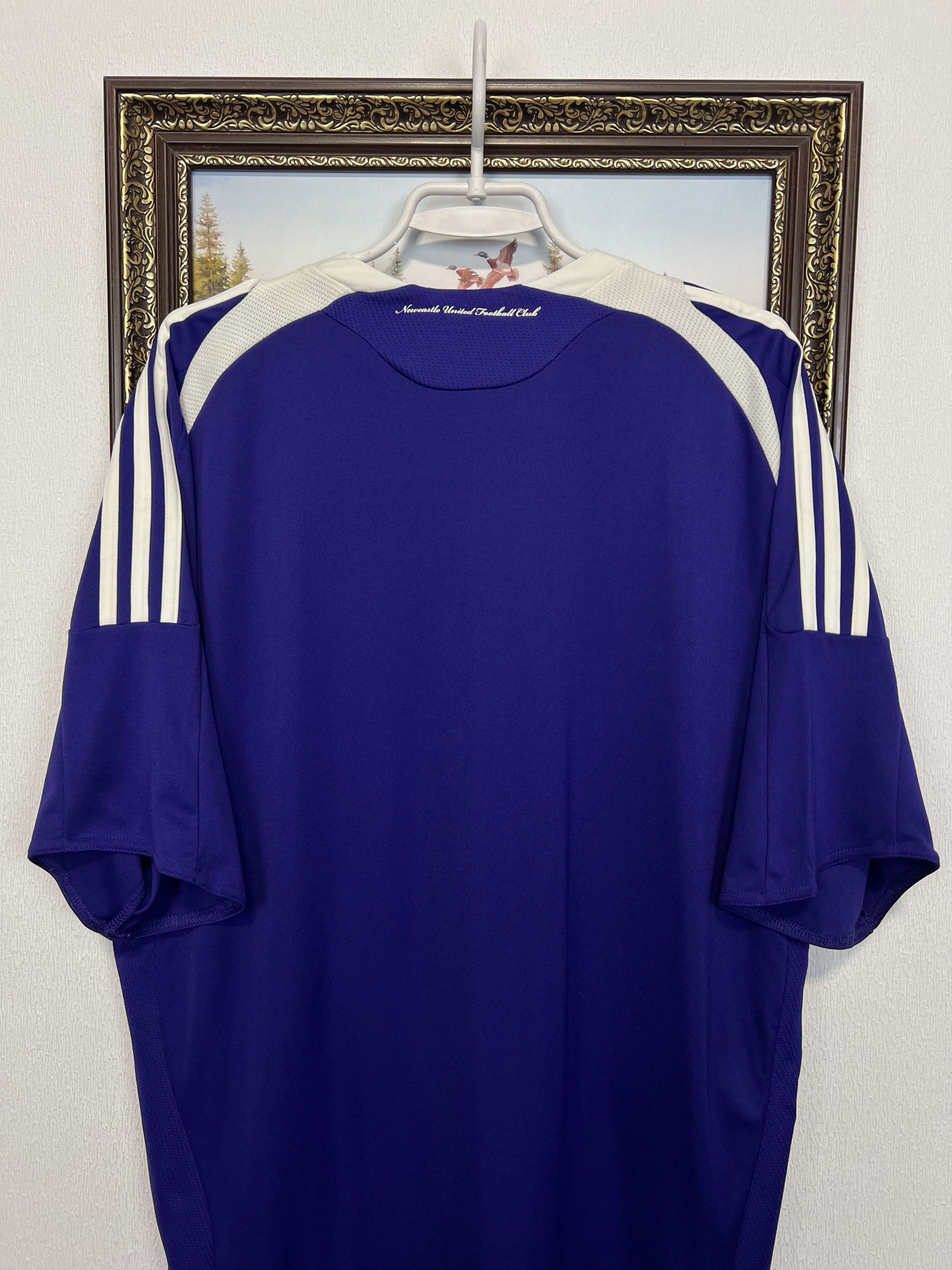 Adidas Newcastle Away football shirt 2008 Soccer Jersey Trikot Size US XXL / EU 58 / 5 - 11 Thumbnail