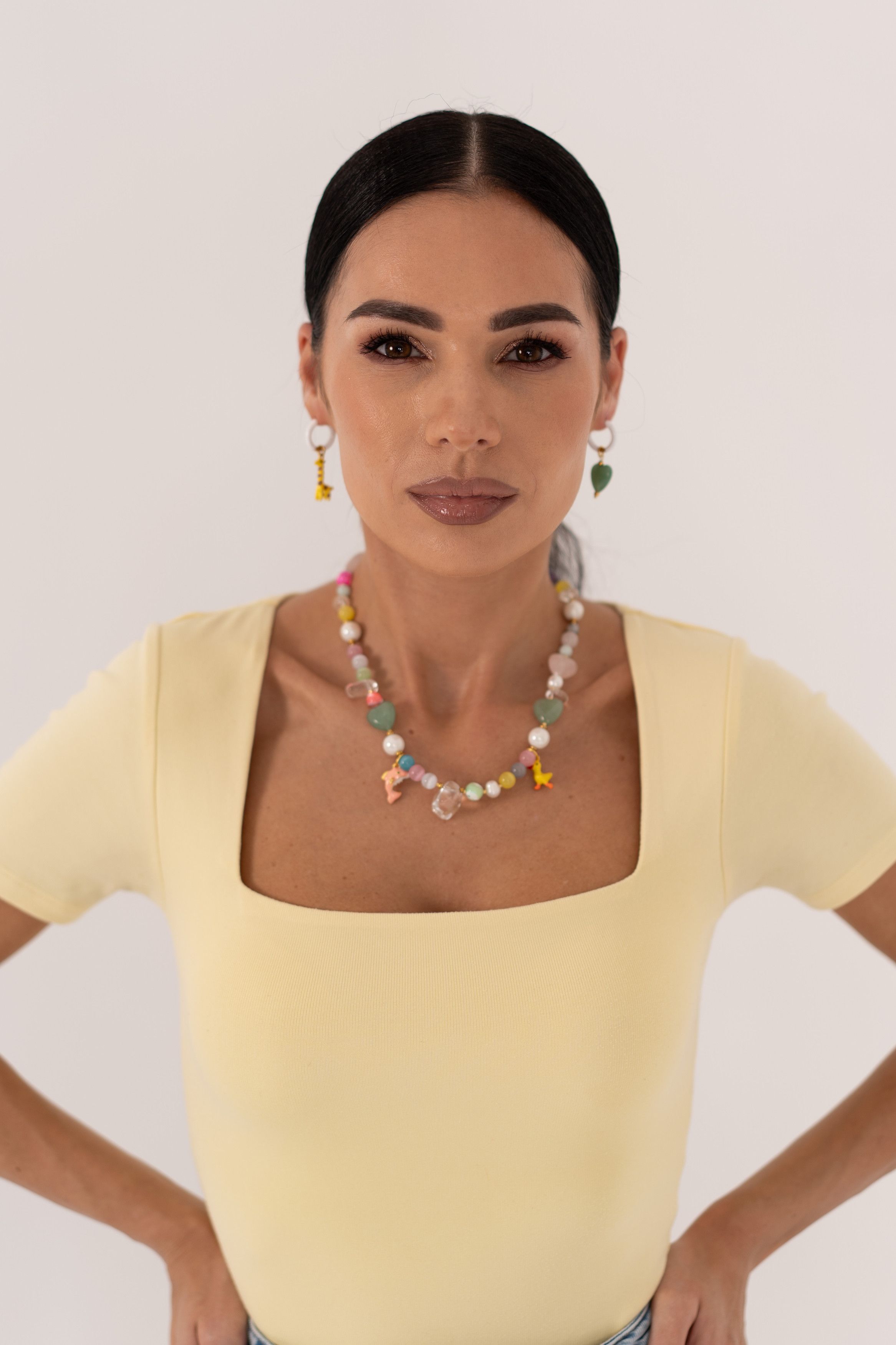 Other Gemstone Necklace & Earrings Set | Handmade Jewelry Size ONE SIZE - 1 Thumbnail