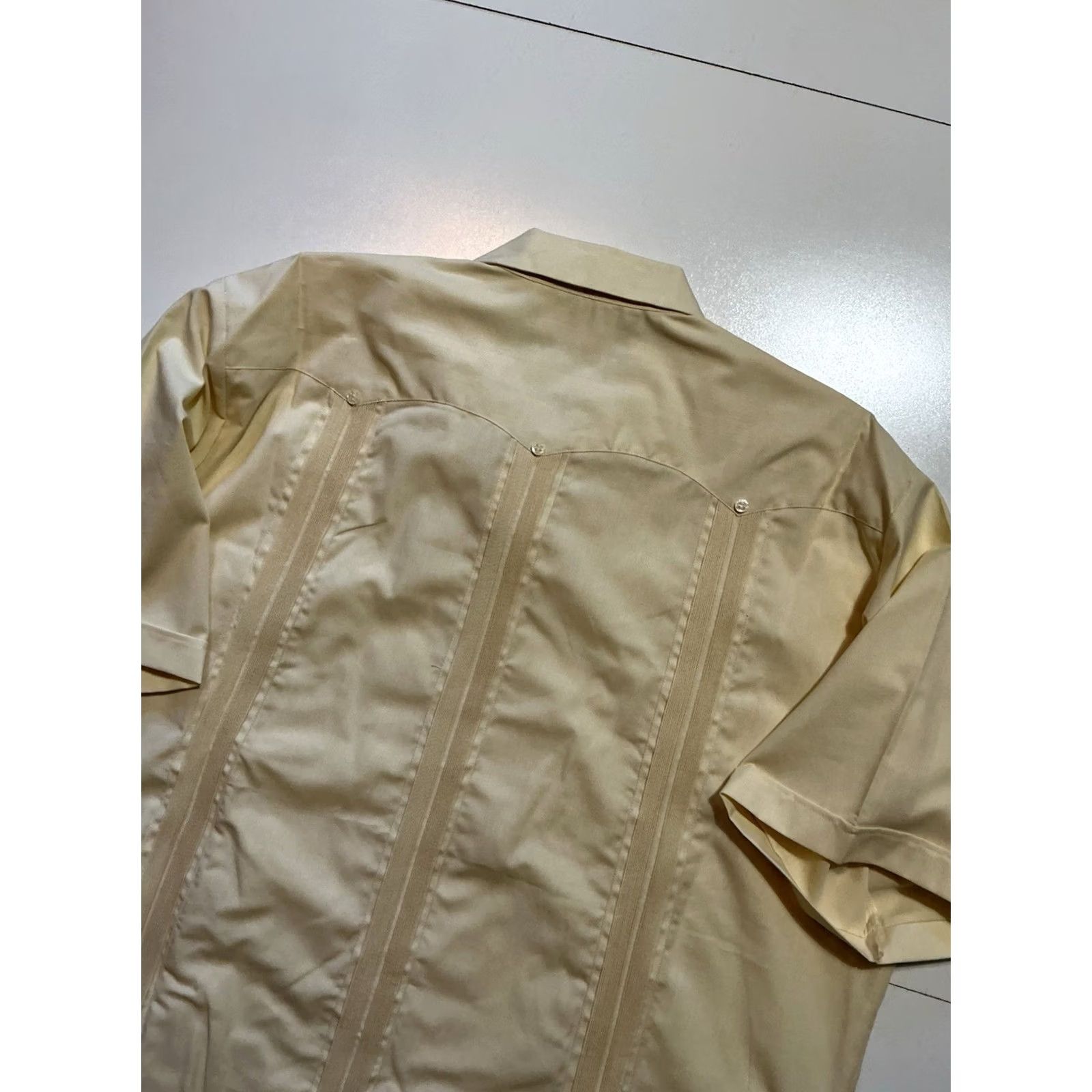Vintage VINTAGE GuayaTeca Guayabera Shirt 4 Pocket Loop Collar Button NWT 3XL Tan Mens Size US XXL / EU 58 / 5 - 4 Thumbnail