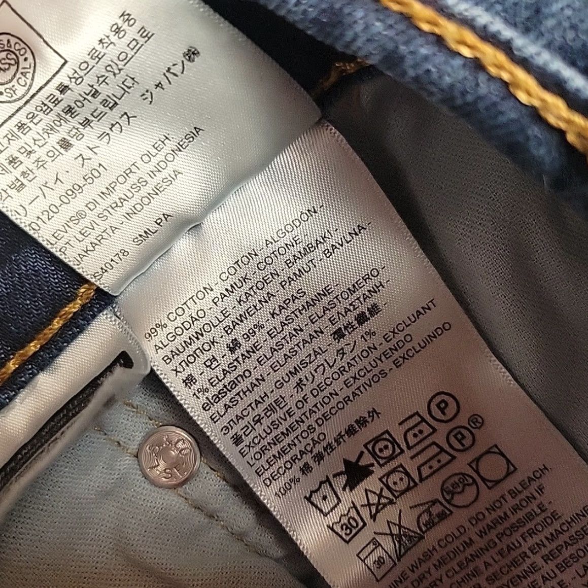 Levi's Levi's Jeans Men 36x30 Blue Denim 505 Regular Fit Straight Leg Dark Wash Comfortable Comfort Size US 36 / EU 52 - 4 Thumbnail