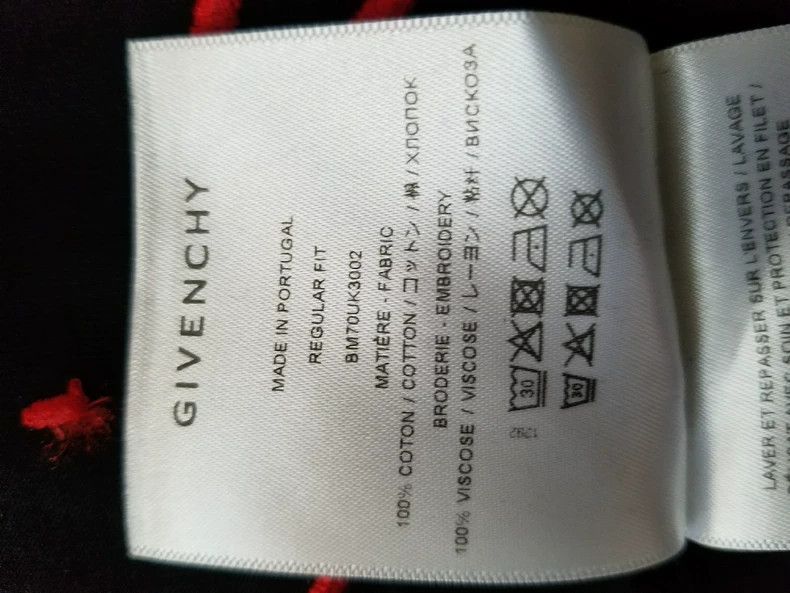 Givenchy Givenchy Black Embroidered T-Shirt 2506-Nextarrow Size US M / EU 48-50 / 2 - 5 Thumbnail