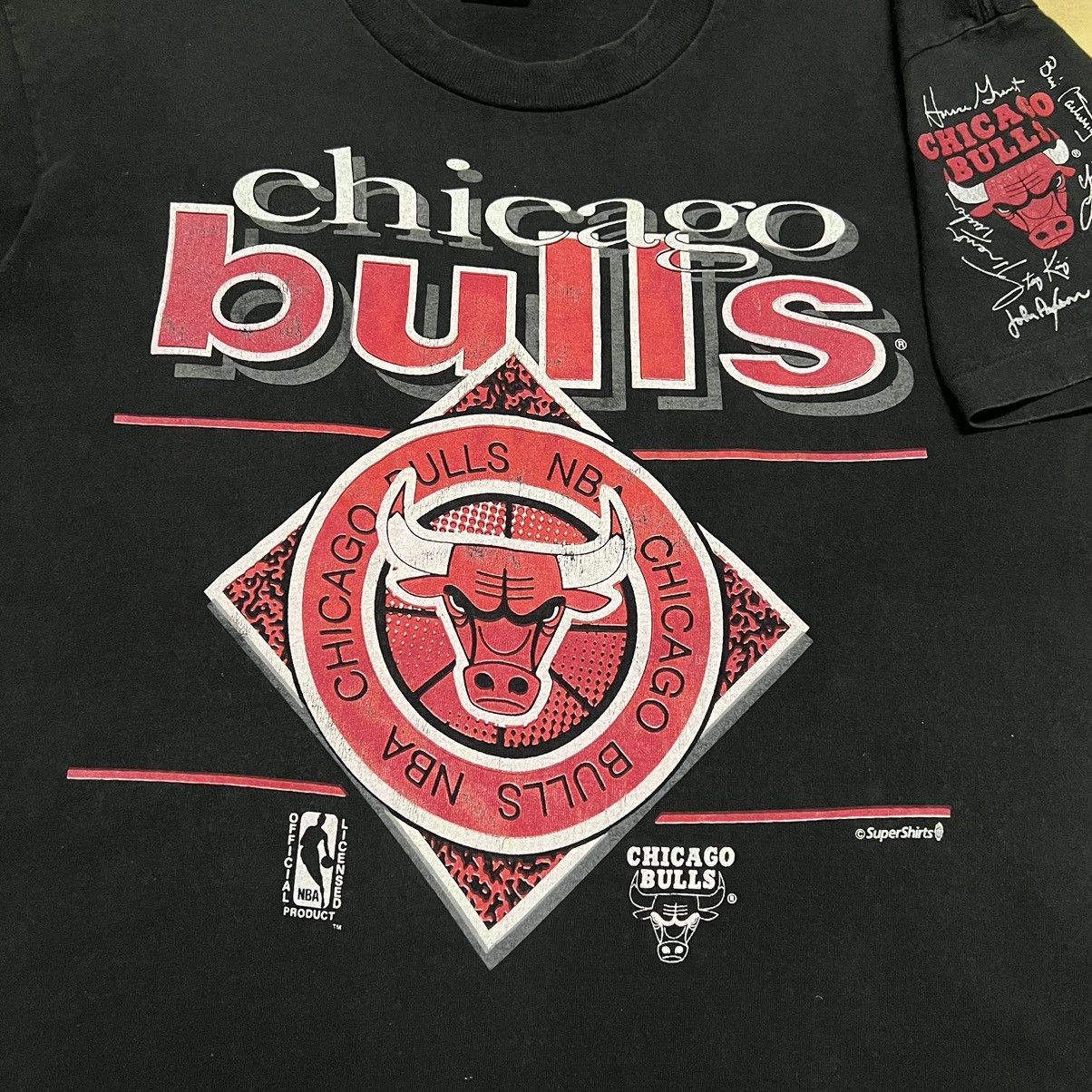 NBA Vintage Chicago Bulls NBA Big Logo T Shirt Size US L / EU 52-54 / 3 - 3 Thumbnail