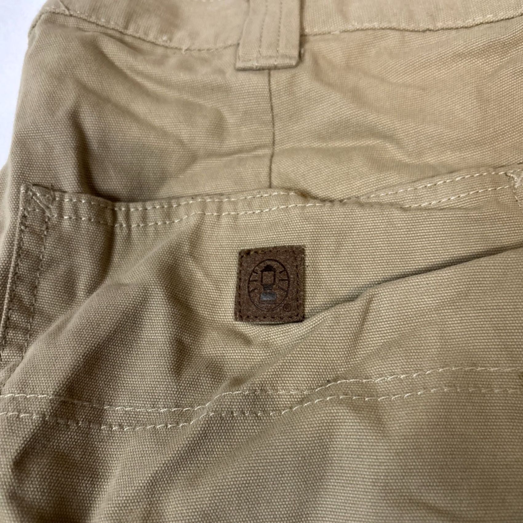Vintage Coleman Chino Work Pants 40x32 Brown Canvas Fleece Blanket Lined Straight Leg Mens Regular Cotton Canvas Jeans Waist 40 Inseam 32 Vintage No Size US 40 / EU 56 - 2 Thumbnail