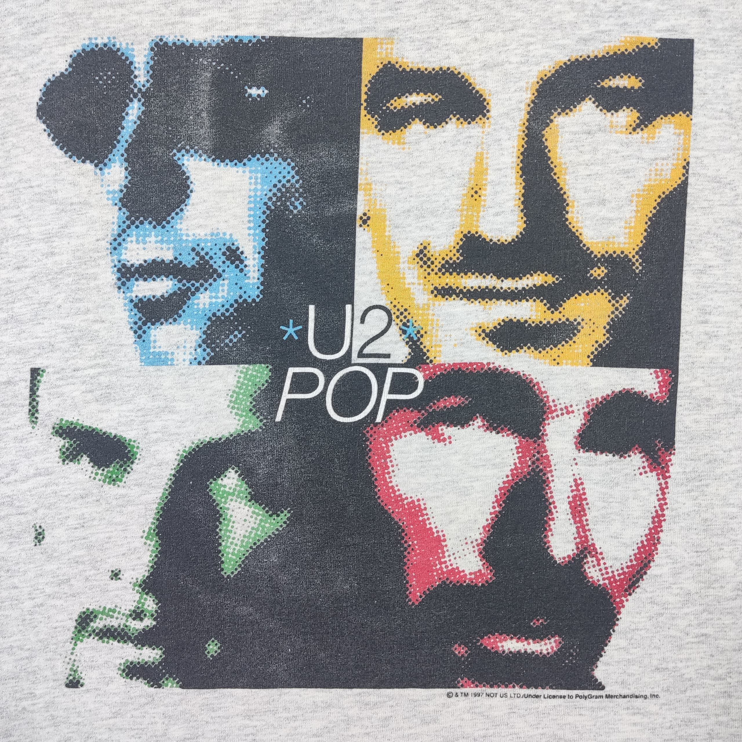 Band Tees VINTAGE U2 POP BAND T SHIRT Size US XL / EU 56 / 4 - 3 Thumbnail