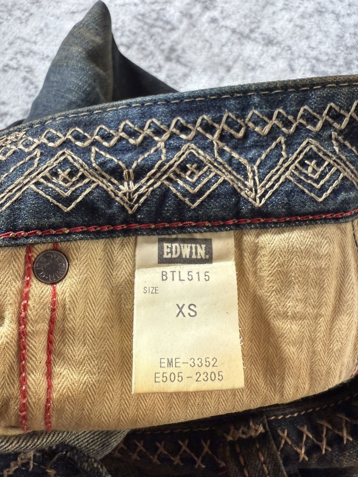 If Six Was Nine Edwin 515 Heavy Mud Washed Over stitch Flared Jeans Size US 28 / EU 44 - 23 Thumbnail