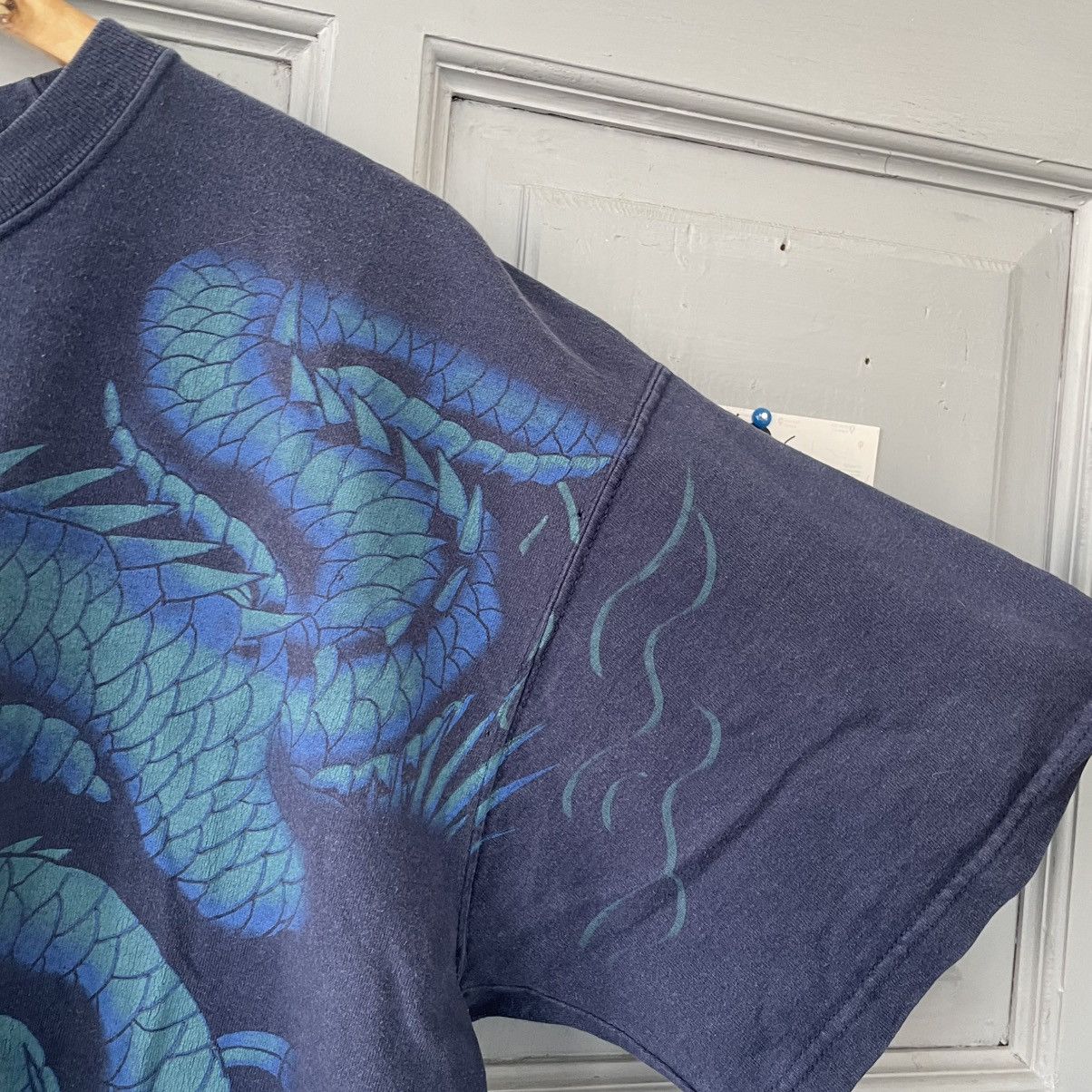 Japanese Brand × Vintage Vintage Dragon Japanese T-shirt Blue size XL Size US XL / EU 56 / 4 - 9 Thumbnail