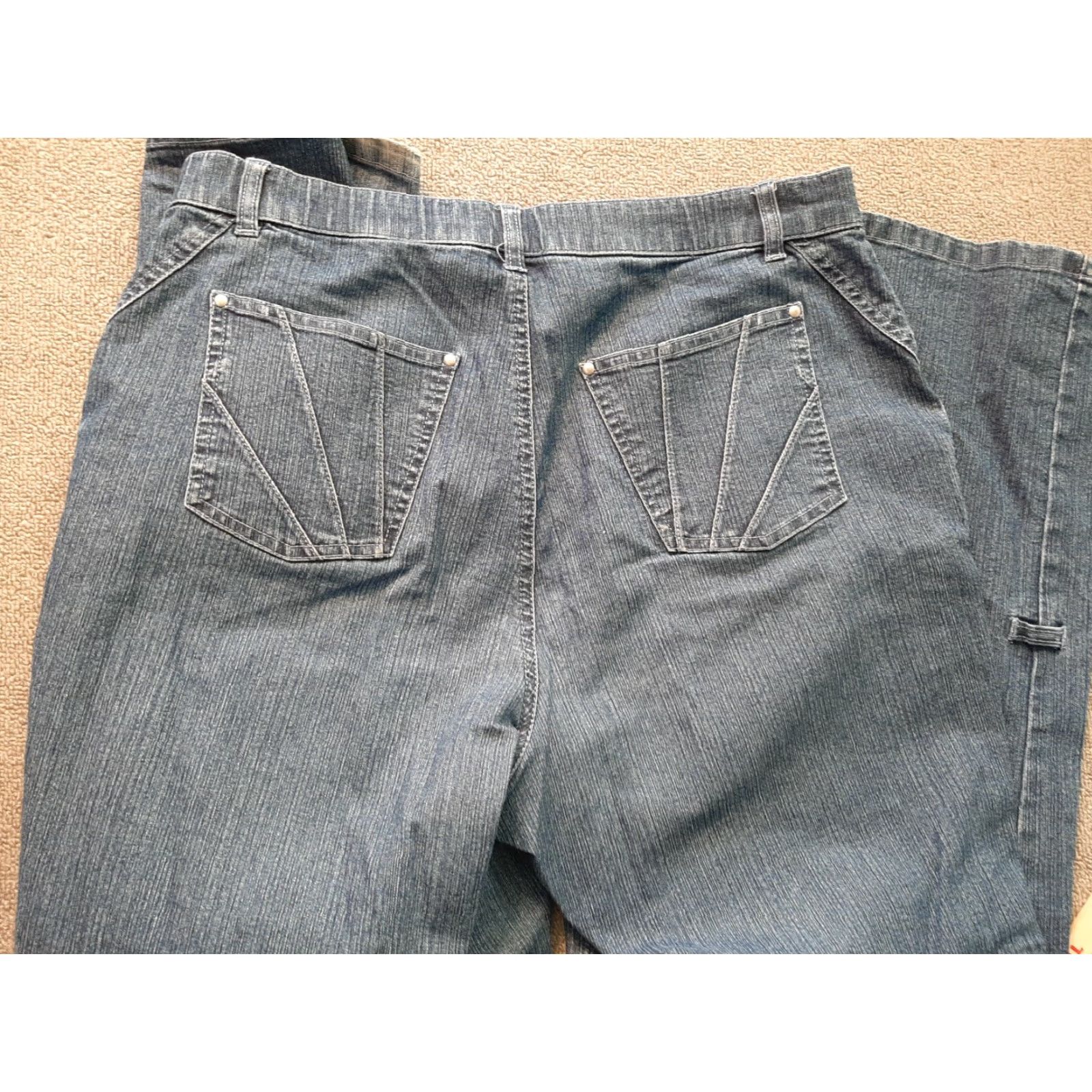 Vintage Cappagallo Jeans Womens Size 12 Blue Cotton Blend Denim Straight Leg Casual Womens Jeans Size 34" / US 12 / IT 48 - 6 Thumbnail