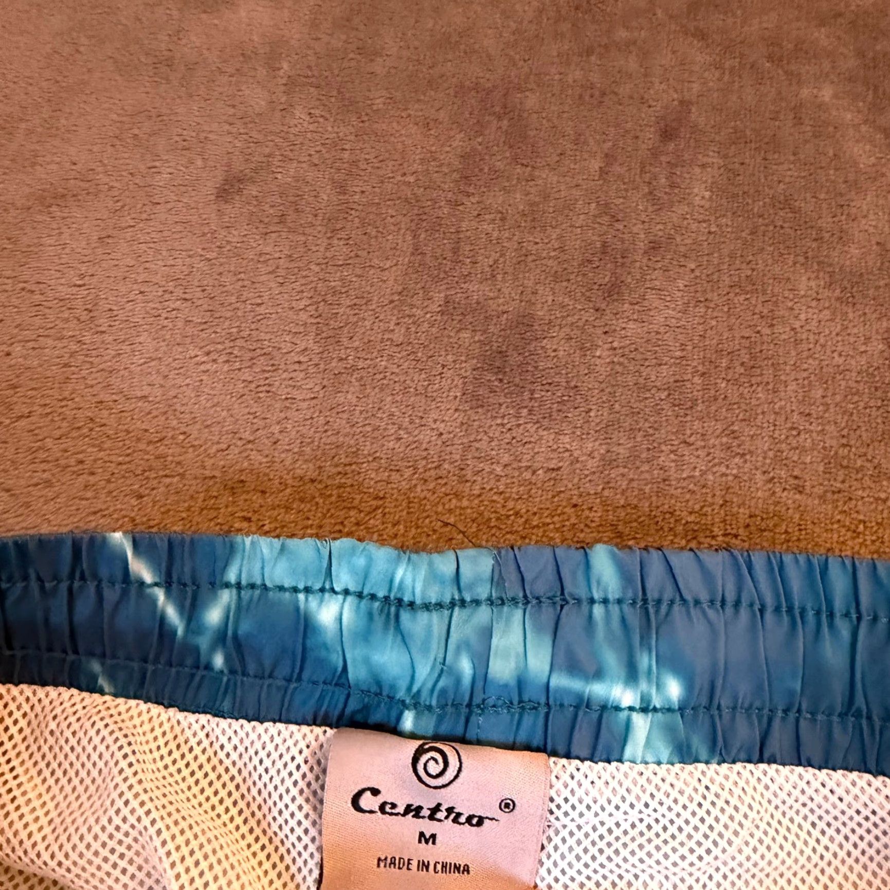 Vintage VINTAGE Centro Swim Trunks Shorts Blue Tie Dye Elastic Waist Drawstring Mens Medium NWT Size US 31 - 4 Thumbnail