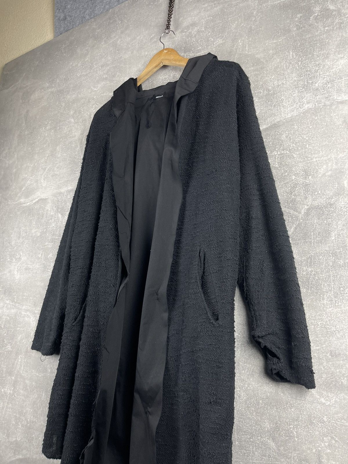 Other Avant Garde Gothic Opium Black Open Hooded Coat Oversized Size US L / EU 52-54 / 3 - 3 Thumbnail