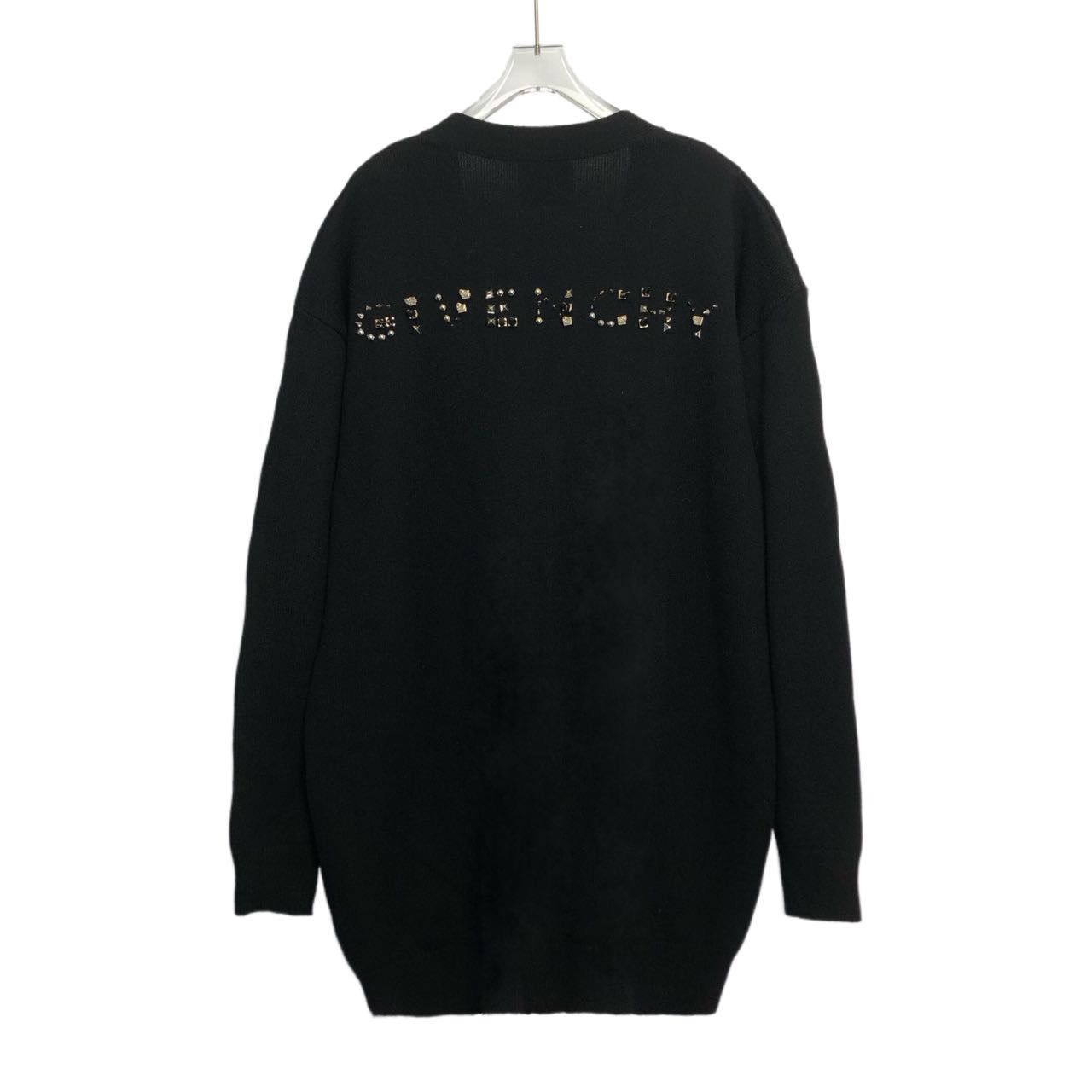 Givenchy Givenchy Black Loose Wool Knit Cardigan K26WX Size S / US 4 / IT 40 - 2 Thumbnail