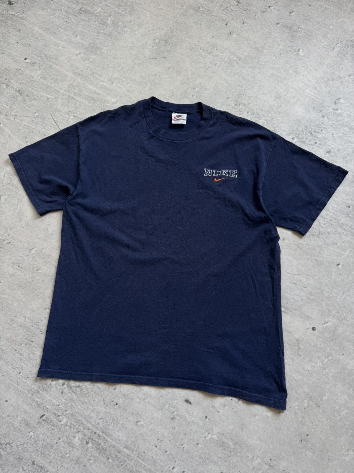 Nike Vintage Nike 90s blue tee Size US L / EU 52-54 / 3 - 2 Thumbnail