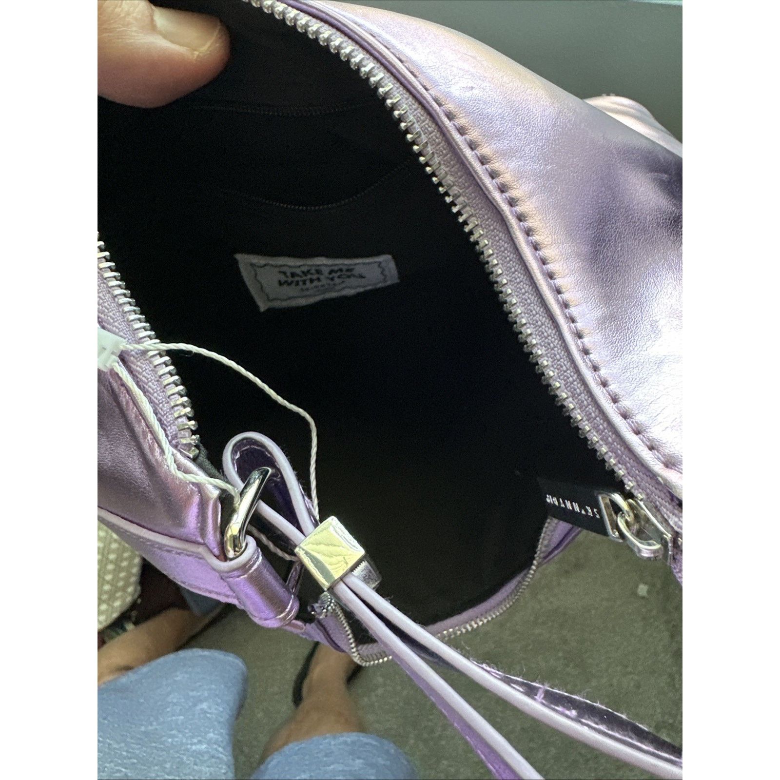 Other SkinnyDip Sasha Rhinestone Lilac Shoulder Bag $79 NWOT Size ONE SIZE - 6 Thumbnail