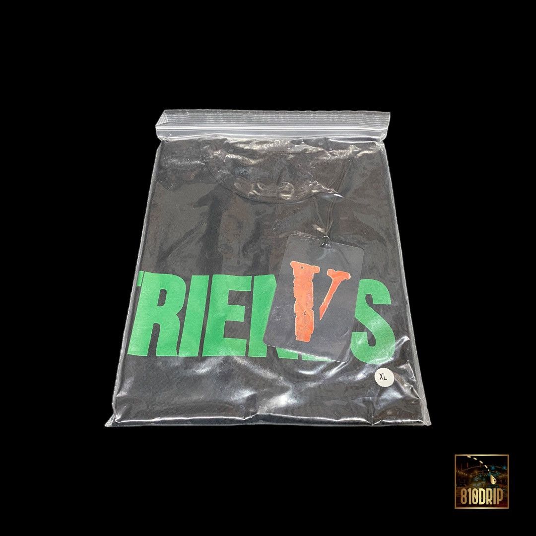 Vlone Vlone Green Friends Tee Black (XL) Size US XL / EU 56 / 4 - 3 Thumbnail