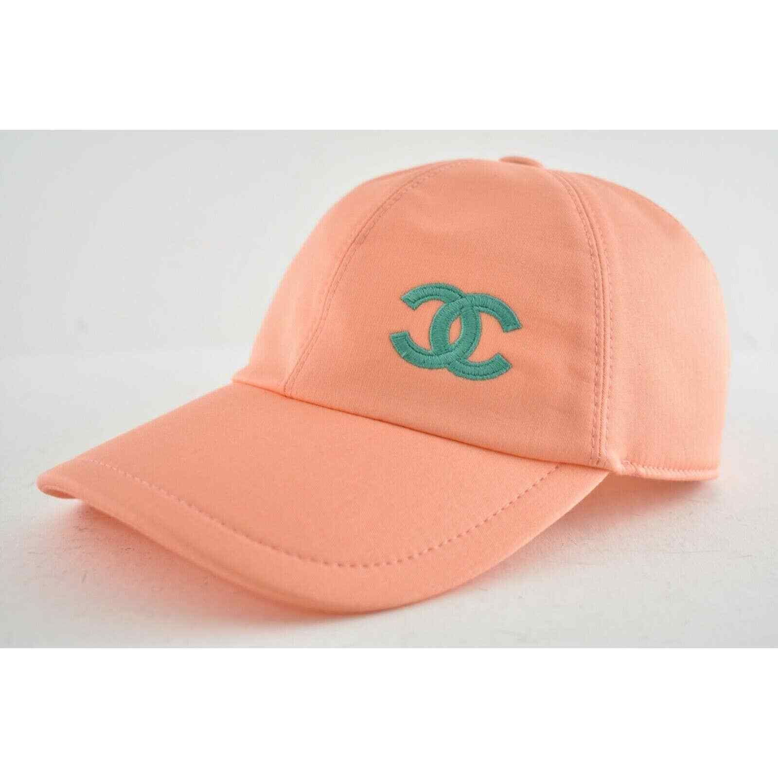 Chanel Chanel REV Orange Peach Turquoise Baseball Curved Peak Hat Size ONE SIZE - 1 Thumbnail