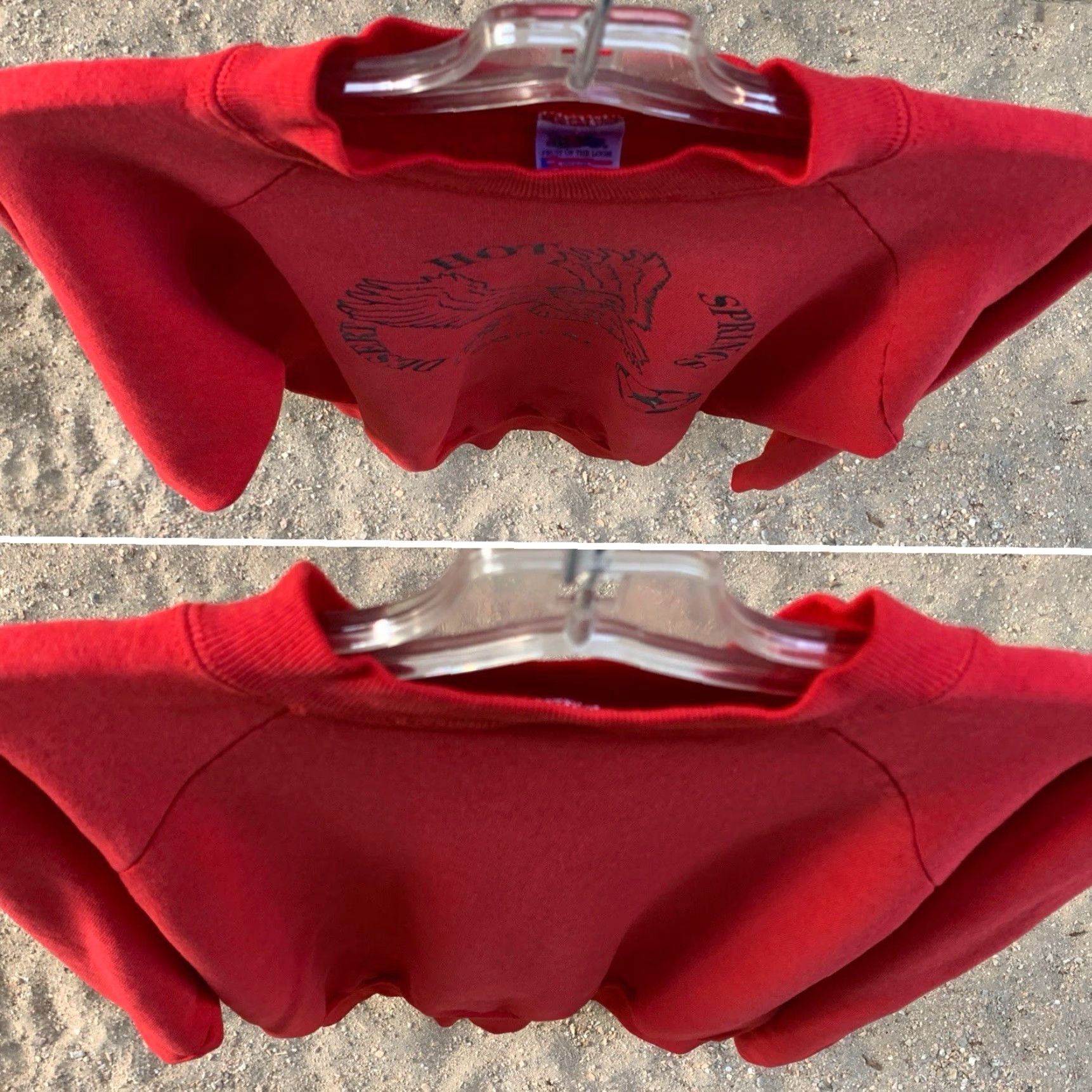 Fruit Of The Loom VINTAGE Desert Hot Springs Soccer Raglan Sweatshirt Adult Size XL Size US XL / EU 56 / 4 - 5 Thumbnail