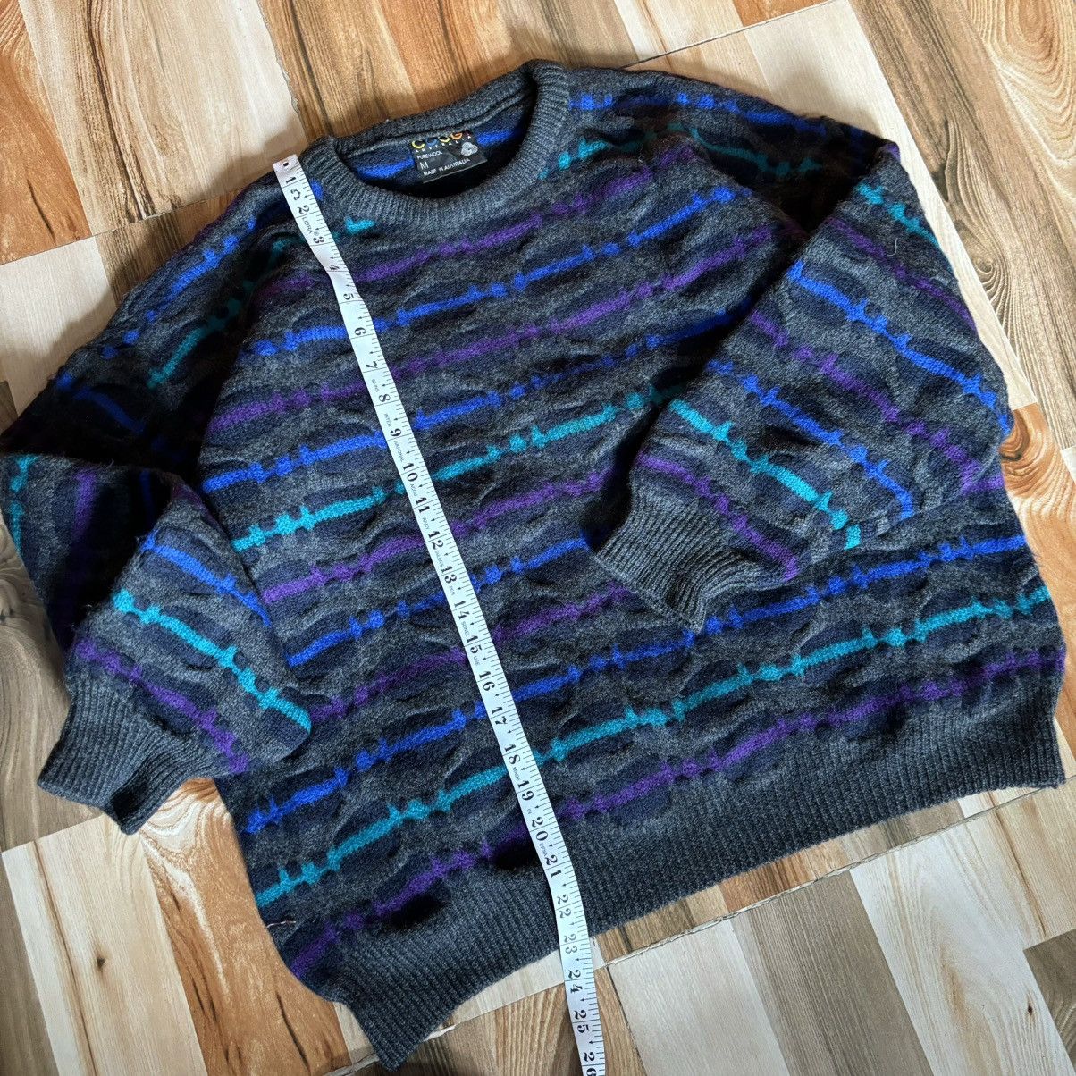 Coogi Crazy Vintage Coogi 3D knit Illusional Sweater Size US M / EU 48-50 / 2 - 8 Thumbnail