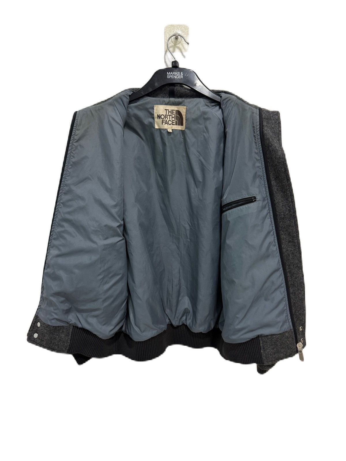 The North Face VINTAGE THE NORTHFACE BOMBER JACKET WOOL JAPAN MADE Size US L / EU 52-54 / 3 - 7 Thumbnail
