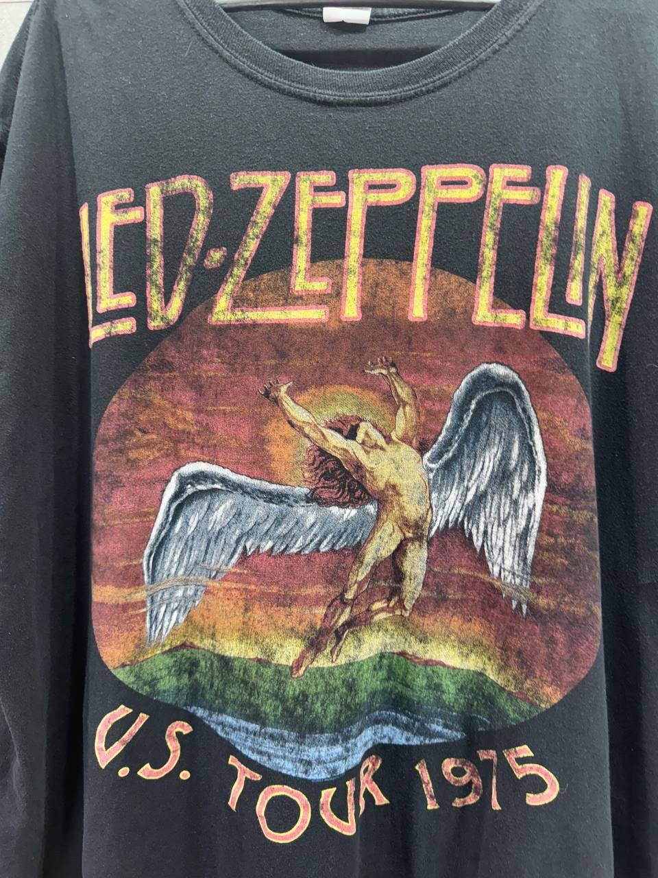 Band Tees × Led Zeppelin × Vintage Led Zeppelin Tour 1975 reprint 2011 T-Shirt Size 2XL Size US XXL / EU 58 / 5 - 2 Thumbnail