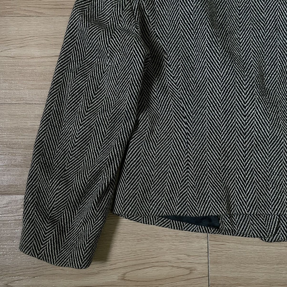 Jil Sander 🇩🇪RARE 80s Women’s Jil Sander Wool Herringbone Cropped Blazer Size US XS / EU 42 / 0 - 23 Thumbnail